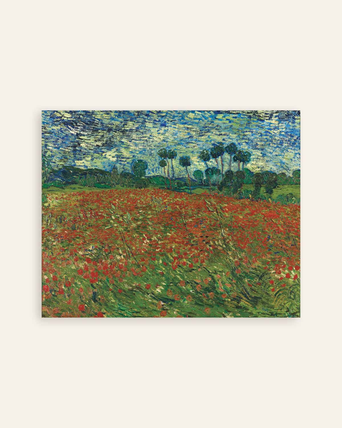 Poster of Poppy Field (1890) by Vincent van Gogh, thumbnail