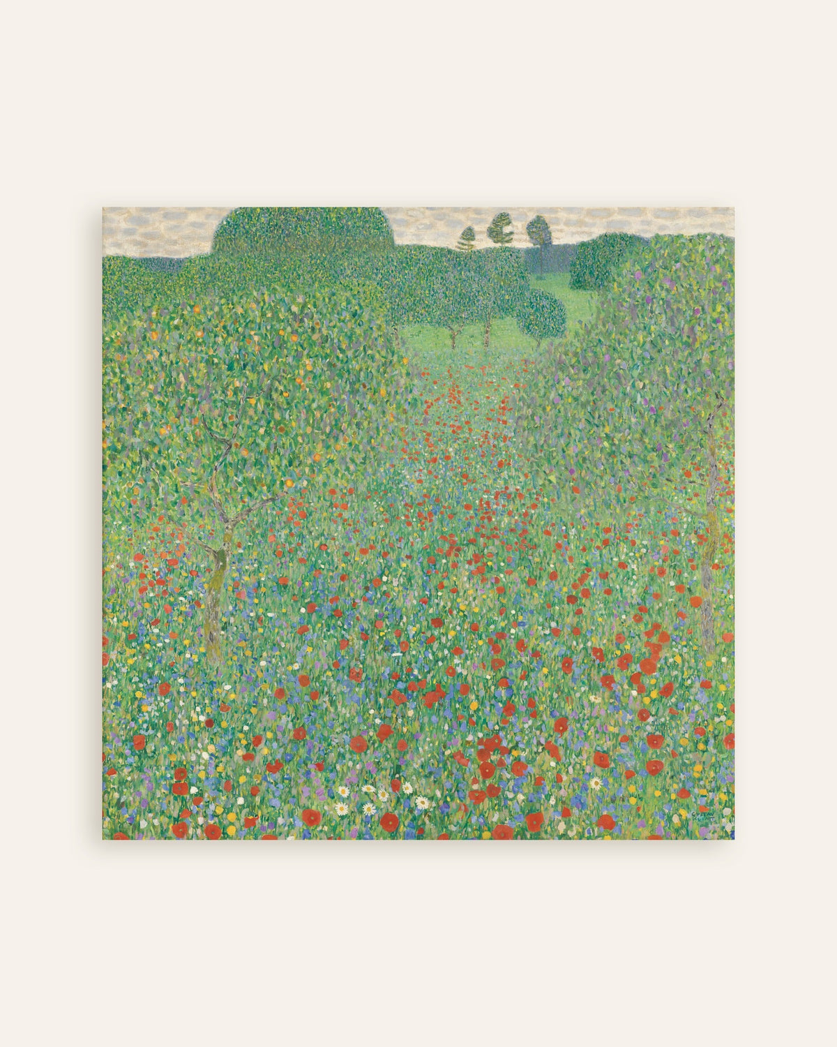 Plakat Valmueeng (1907) av Gustav Klimt, miniatyr