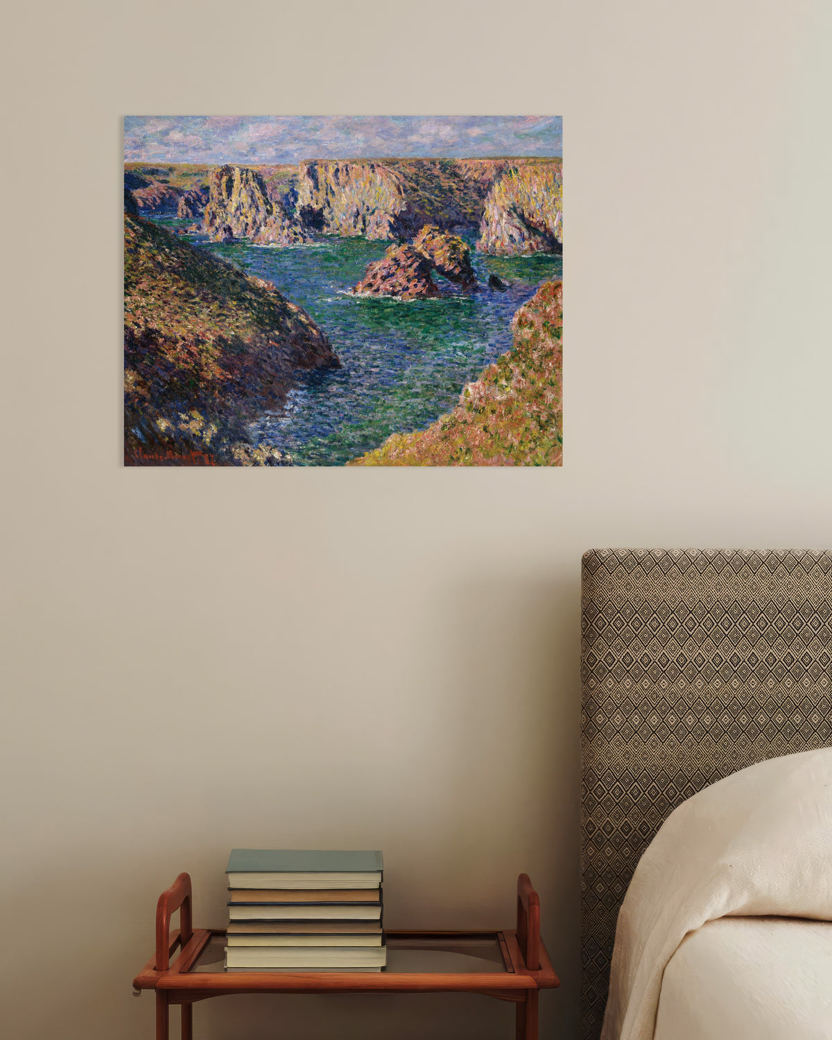 Plakat Port-Domois, Belle-Île (1887) av Claude Monet