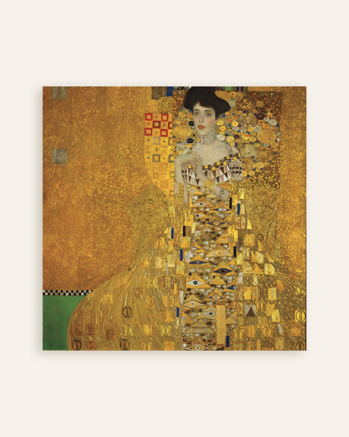 Plakat Portrett av Adele Bloch-Bauer I (1907) av Gustav Klimt, miniatyr