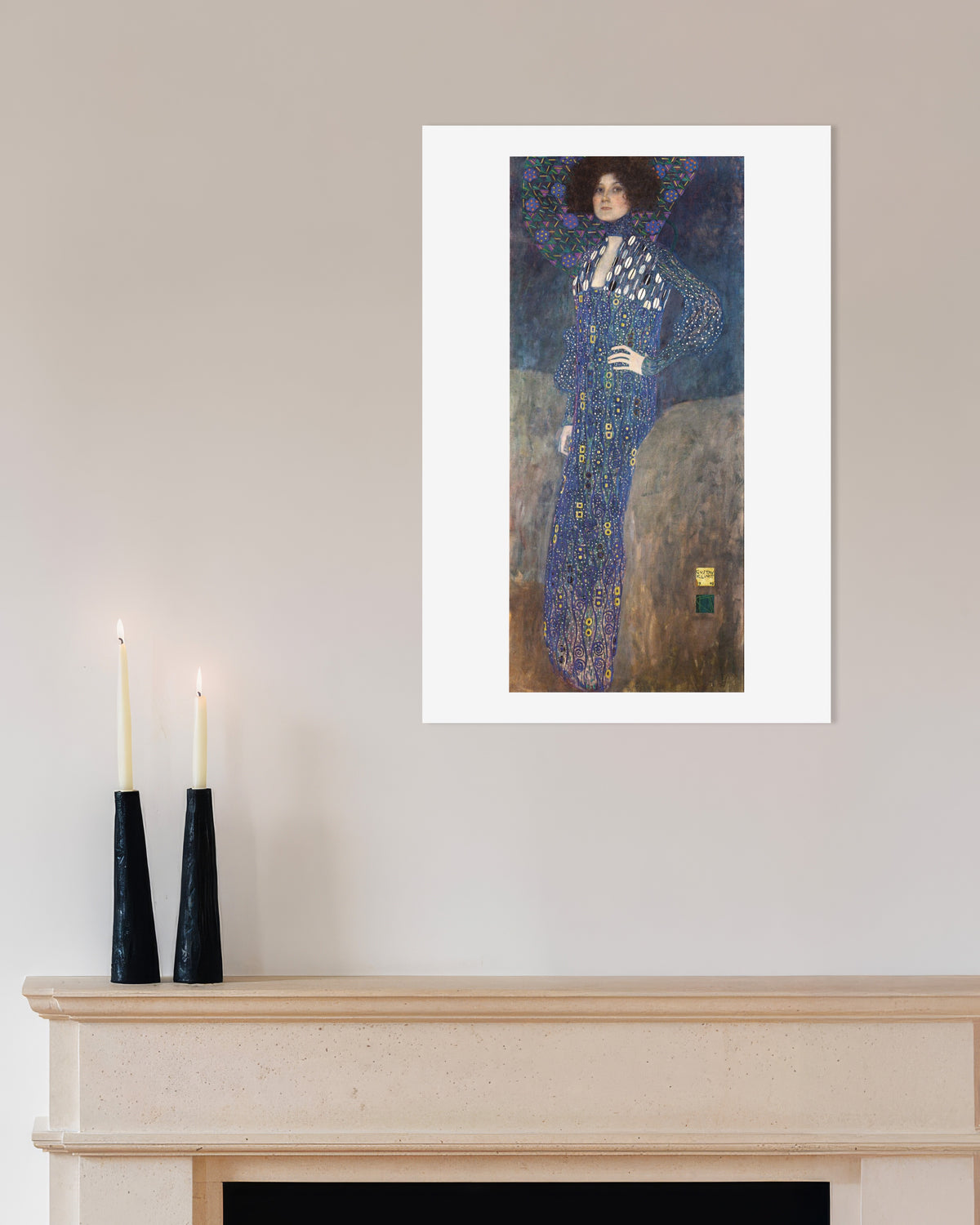 Plakat Portrett av Emilie Flöge (1902) av Gustav Klimt