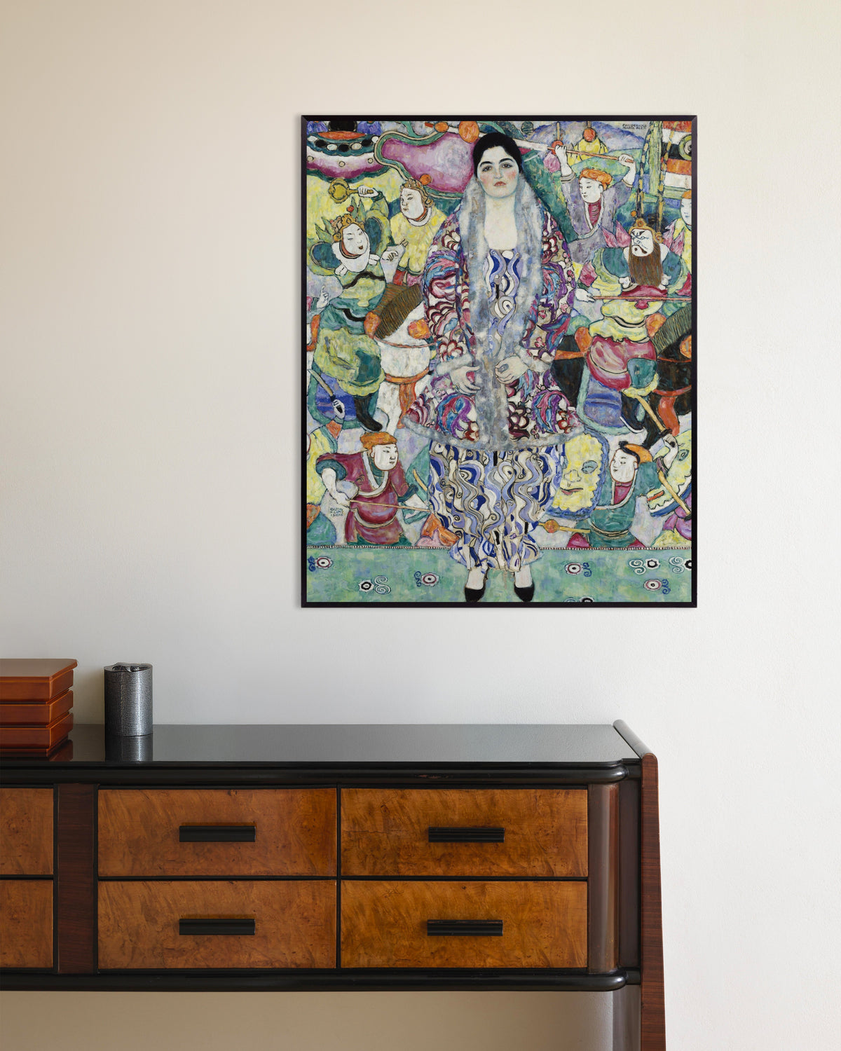 Poster av Portrett av Friederike Maria Beer (1916) av Gustav Klimt, med metallramme