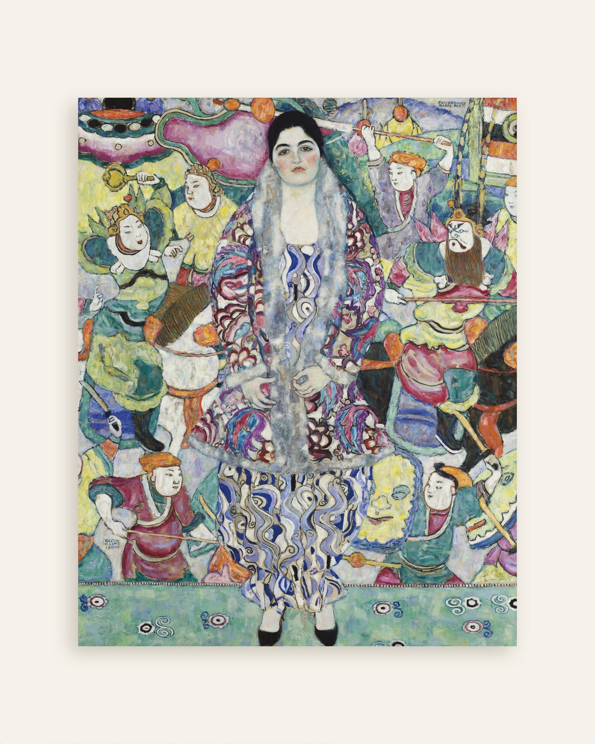 Poster av Portrett av Friederike Maria Beer (1916) av Gustav Klimt, miniatyr