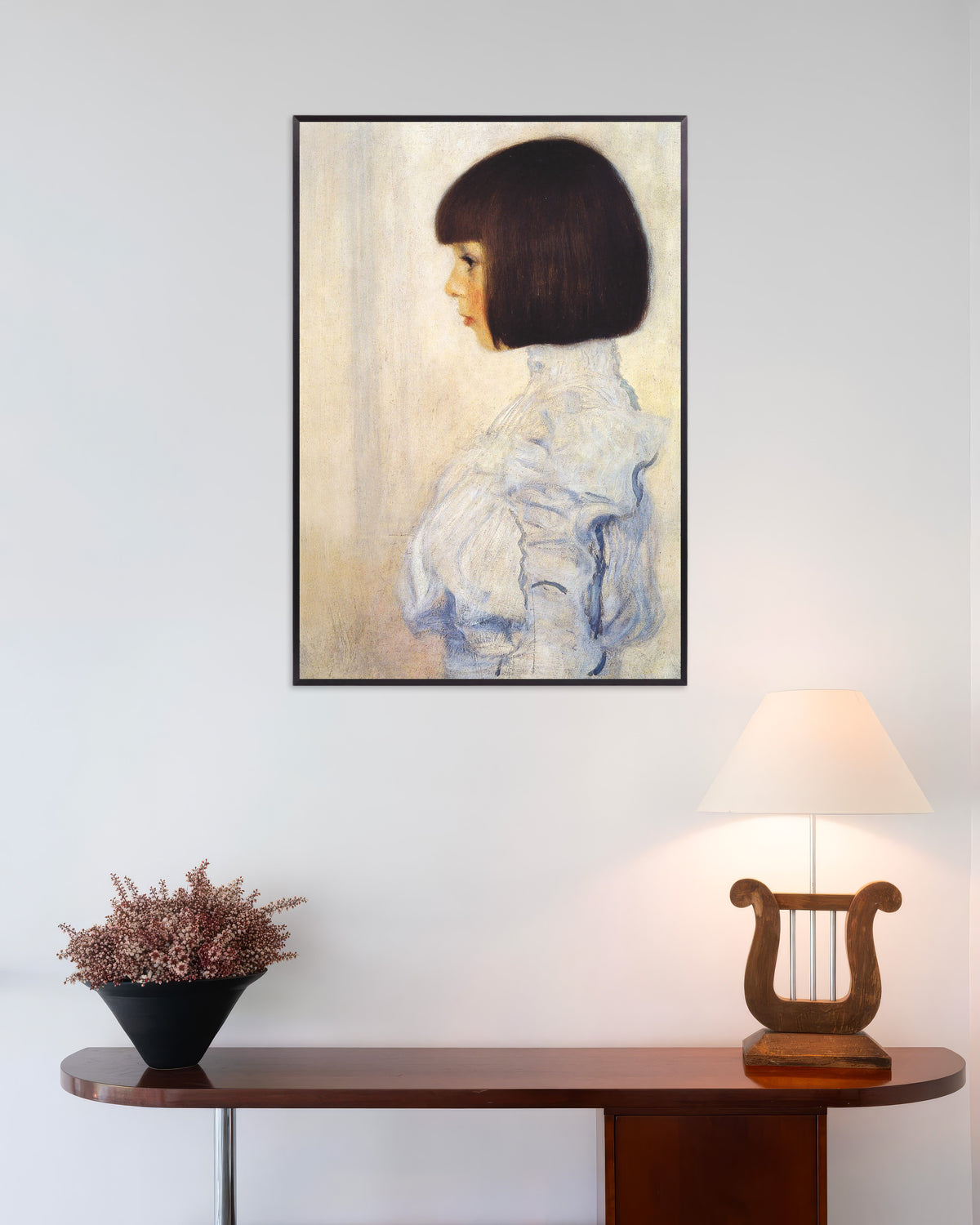 Plakat Portrett av Helene Klimt (1898) av Gustav Klimt med metallramme
