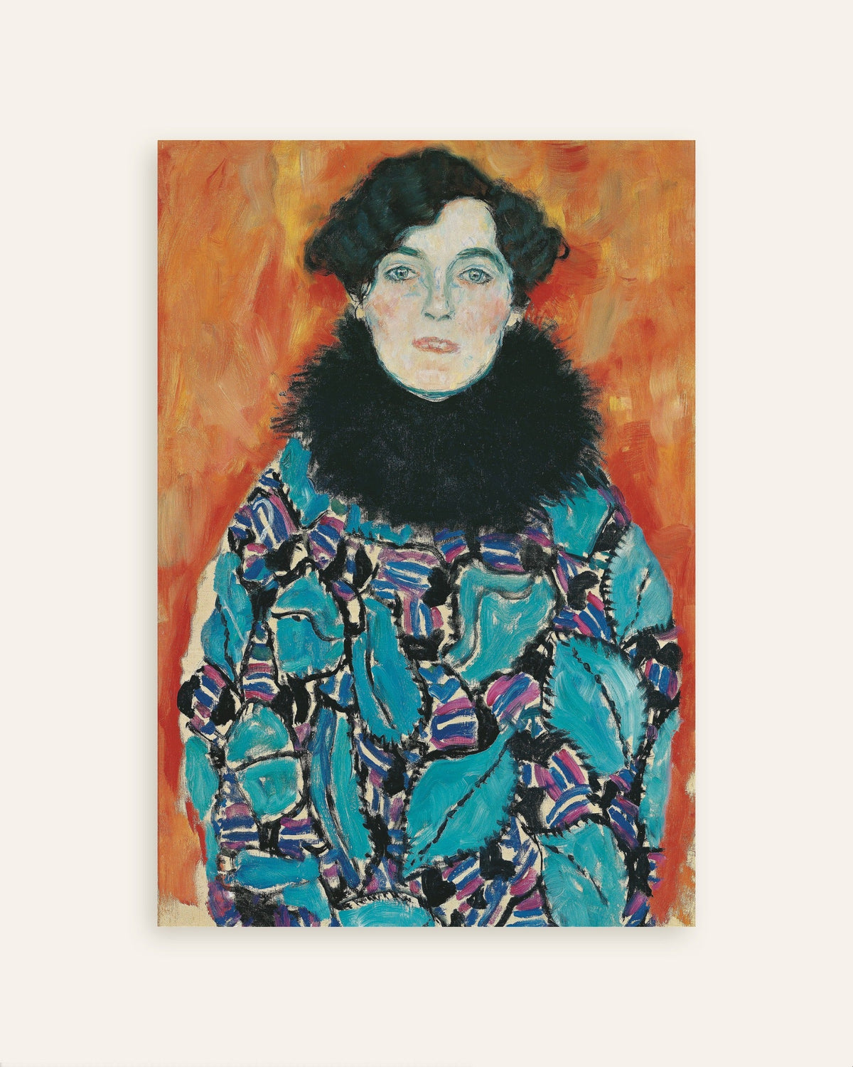 Plakat Portrett av Johanna Staude (1917) av Gustav Klimt, miniatyr