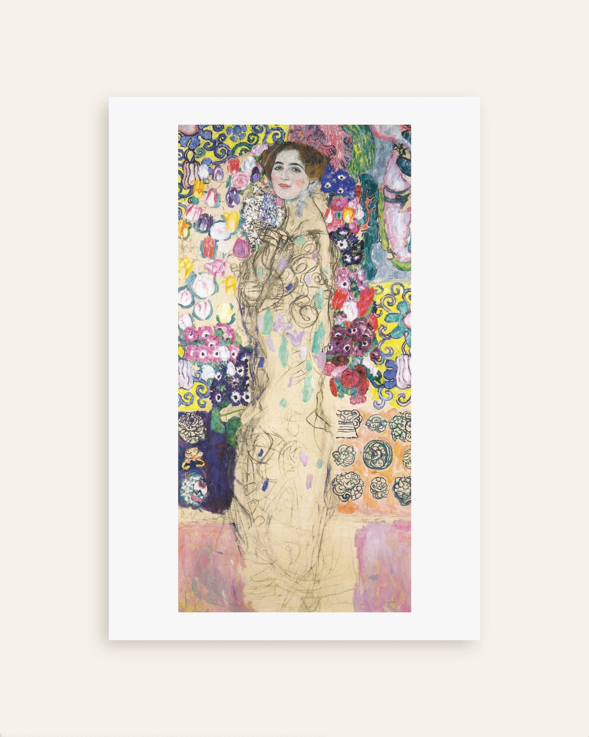Plakat Portrett av Maria Munk (1917–1918) av Gustav Klimt, miniatyr