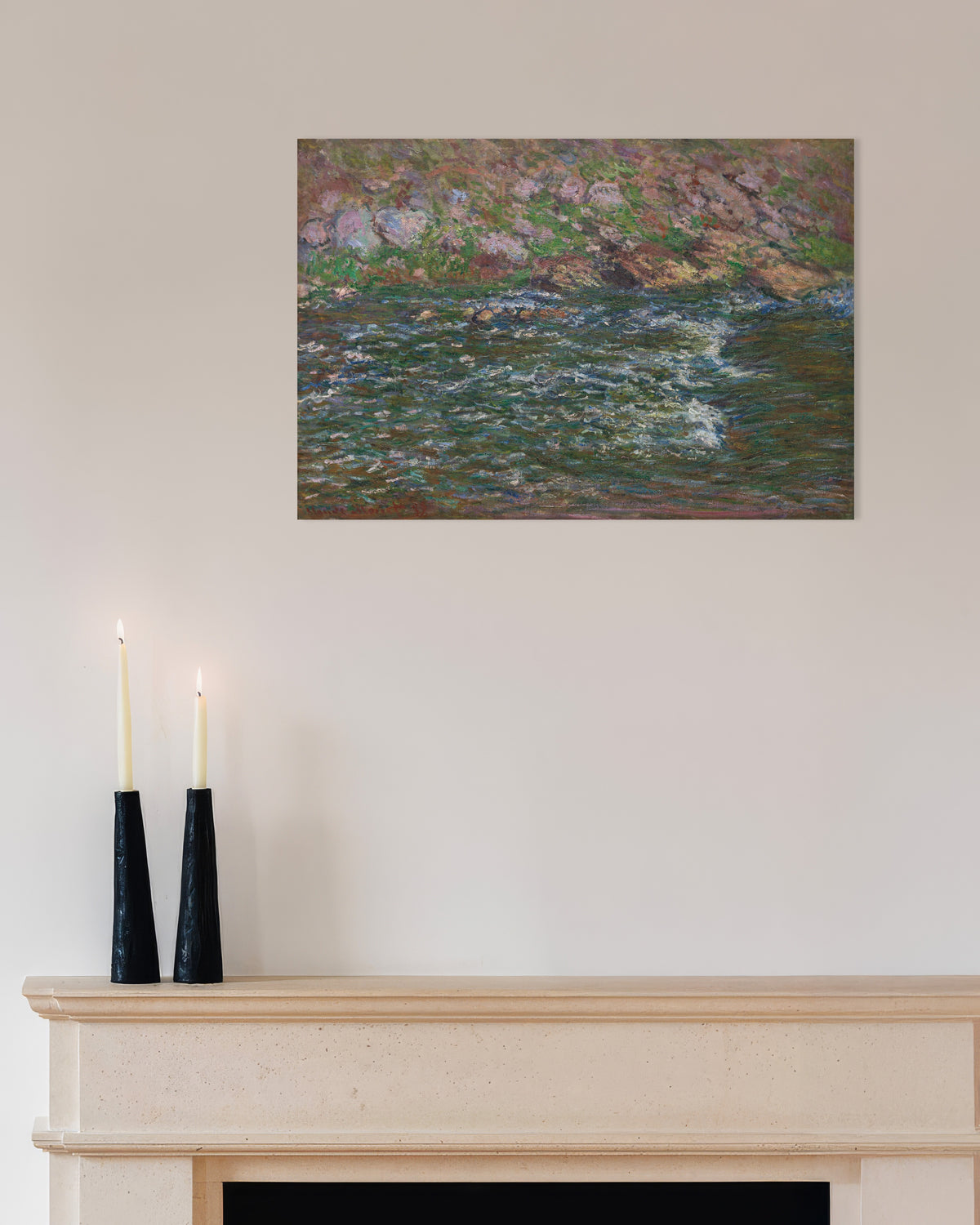 Poster of Rapids on the Petite Creuse at Fresselines (1889) by Claude Monet