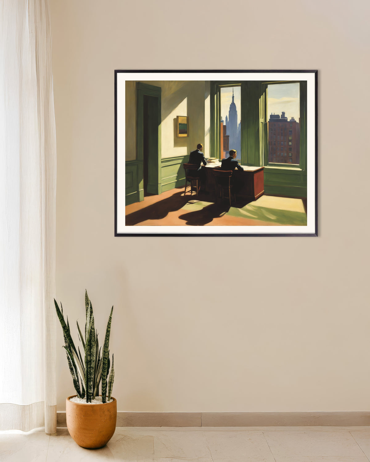 Poster of Realistic American painting of the 20th century - Poster, with metal frame