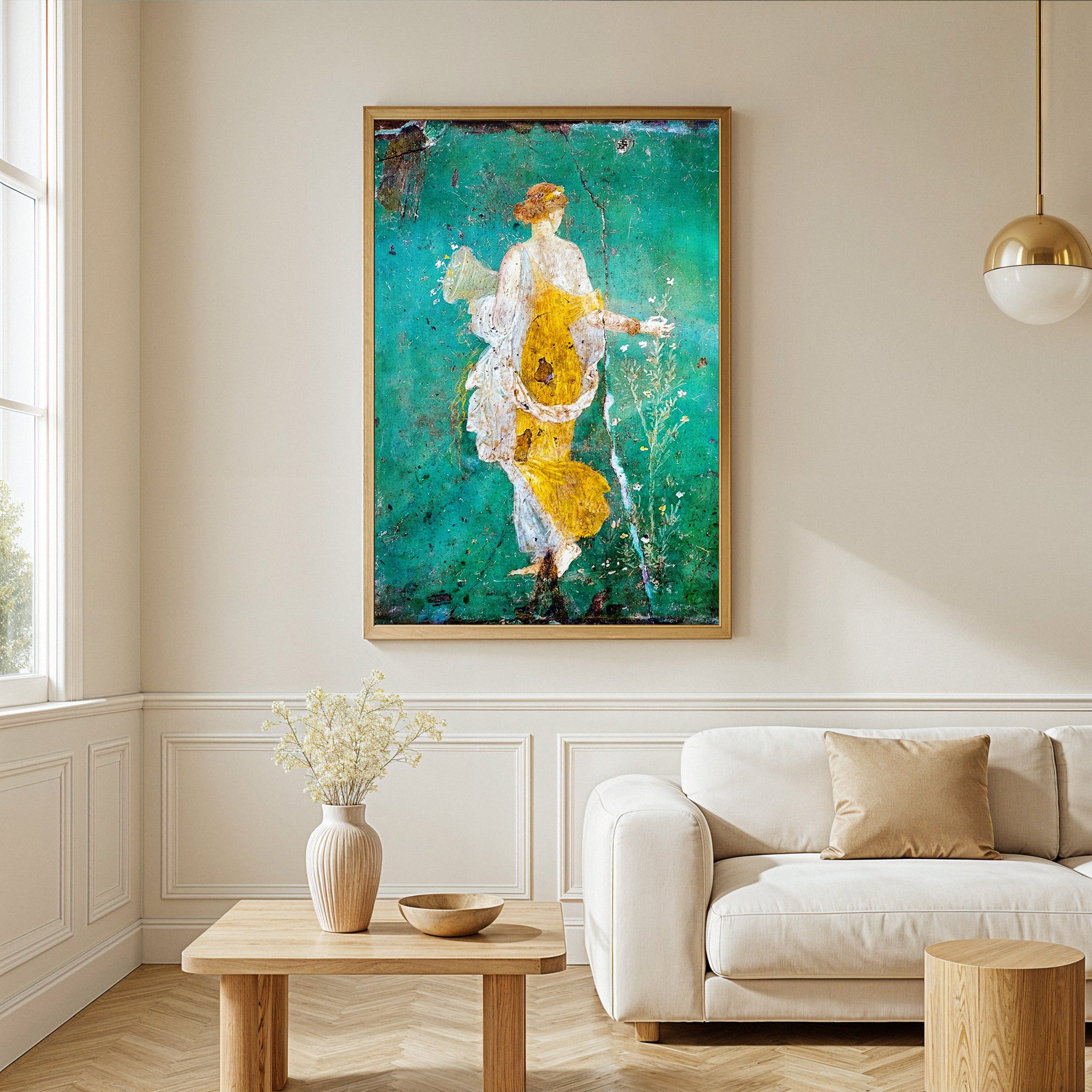 Flora Wall Fresco – Stabiae - Ancient Roman Painting Poster