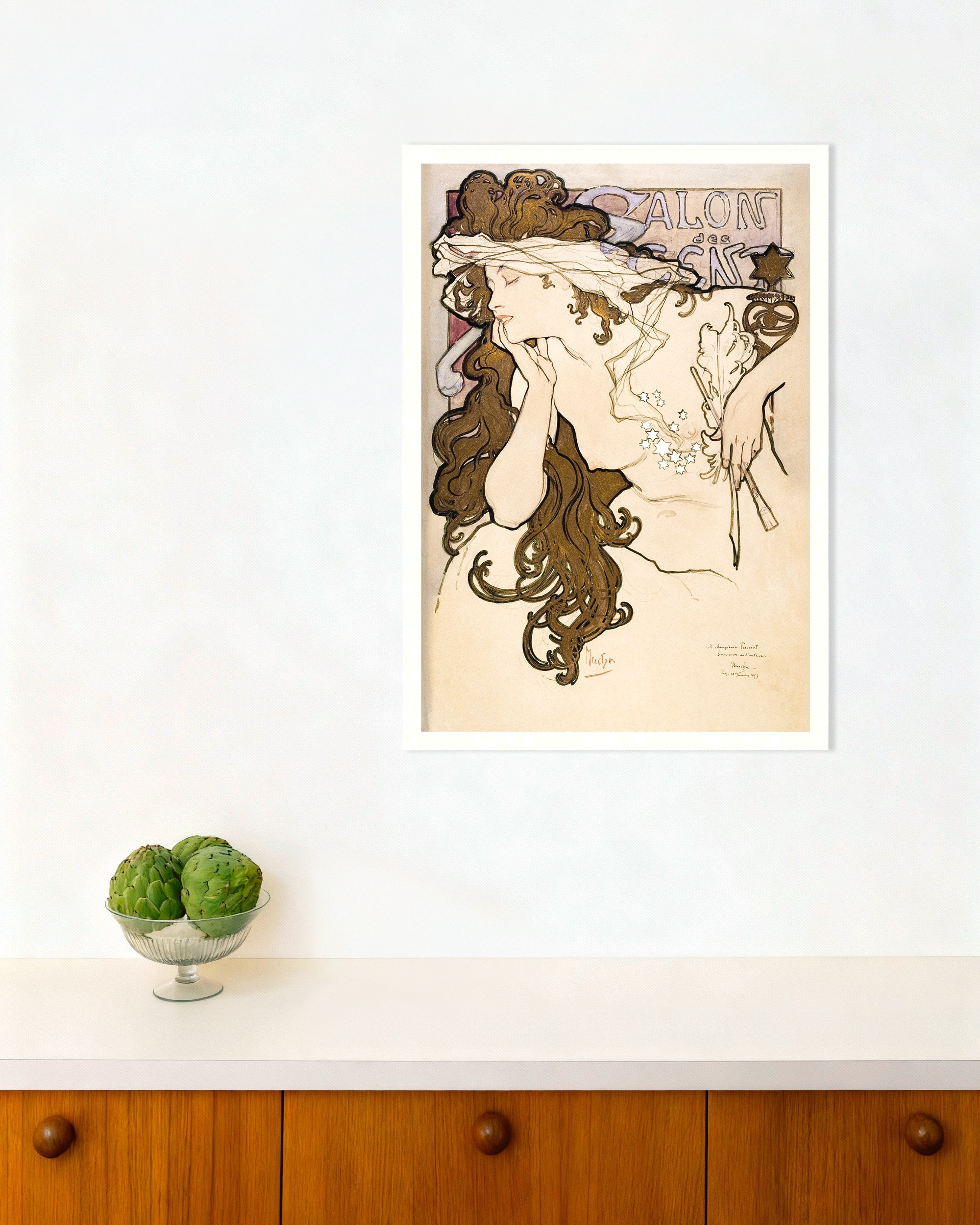 Poster of Salon of the Hundred poster (1896) by Alfons Mucha