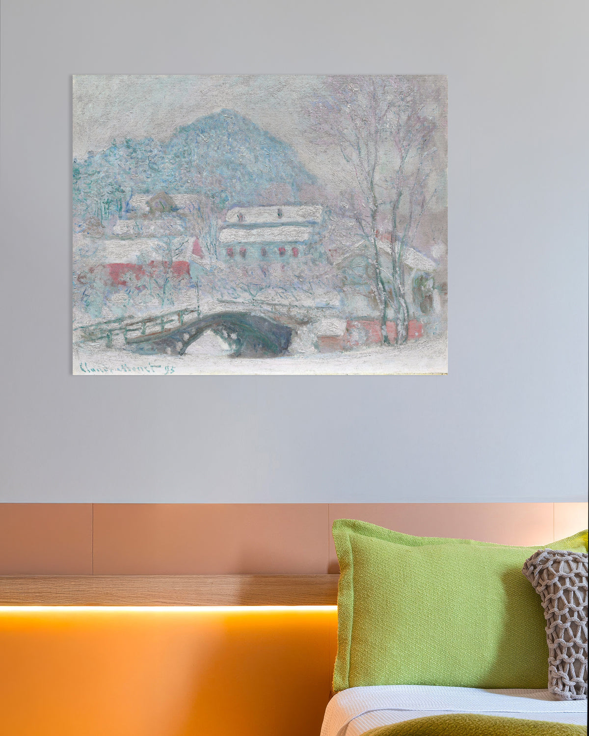 Plakat Sandvika, Norge (1895) av Claude Monet