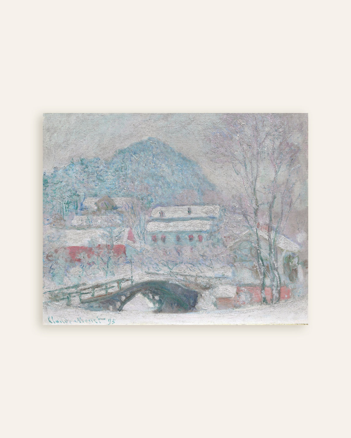 Plakat Sandvika, Norge (1895) av Claude Monet, miniatyr