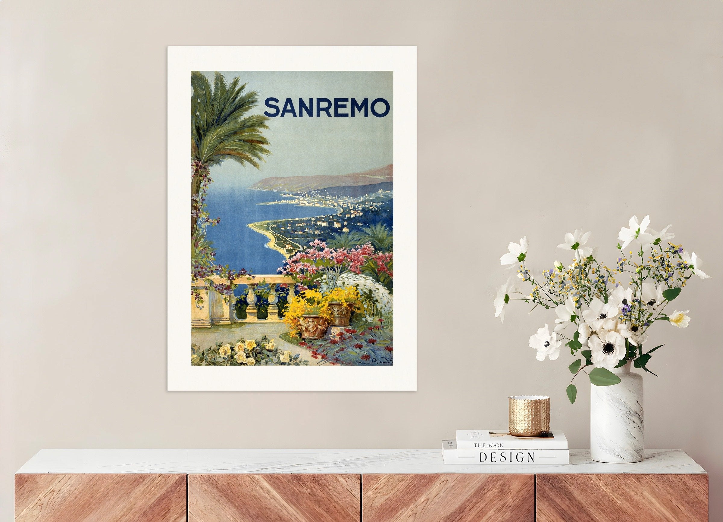 Poster of Sanremo Poster, Vintage