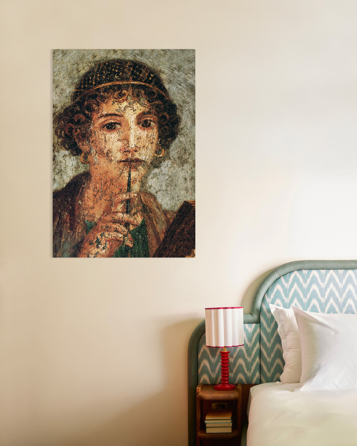 Poster av Sappho-freskodetaljposter
