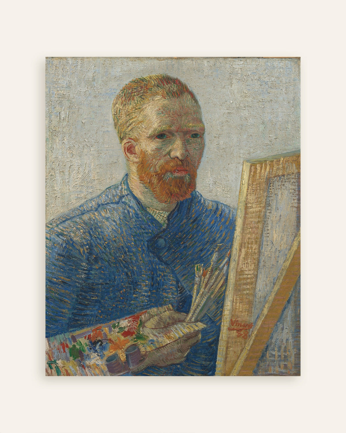 Poster av Selvportrett som maler (1888) av Vincent van Gogh, miniatyrbilde