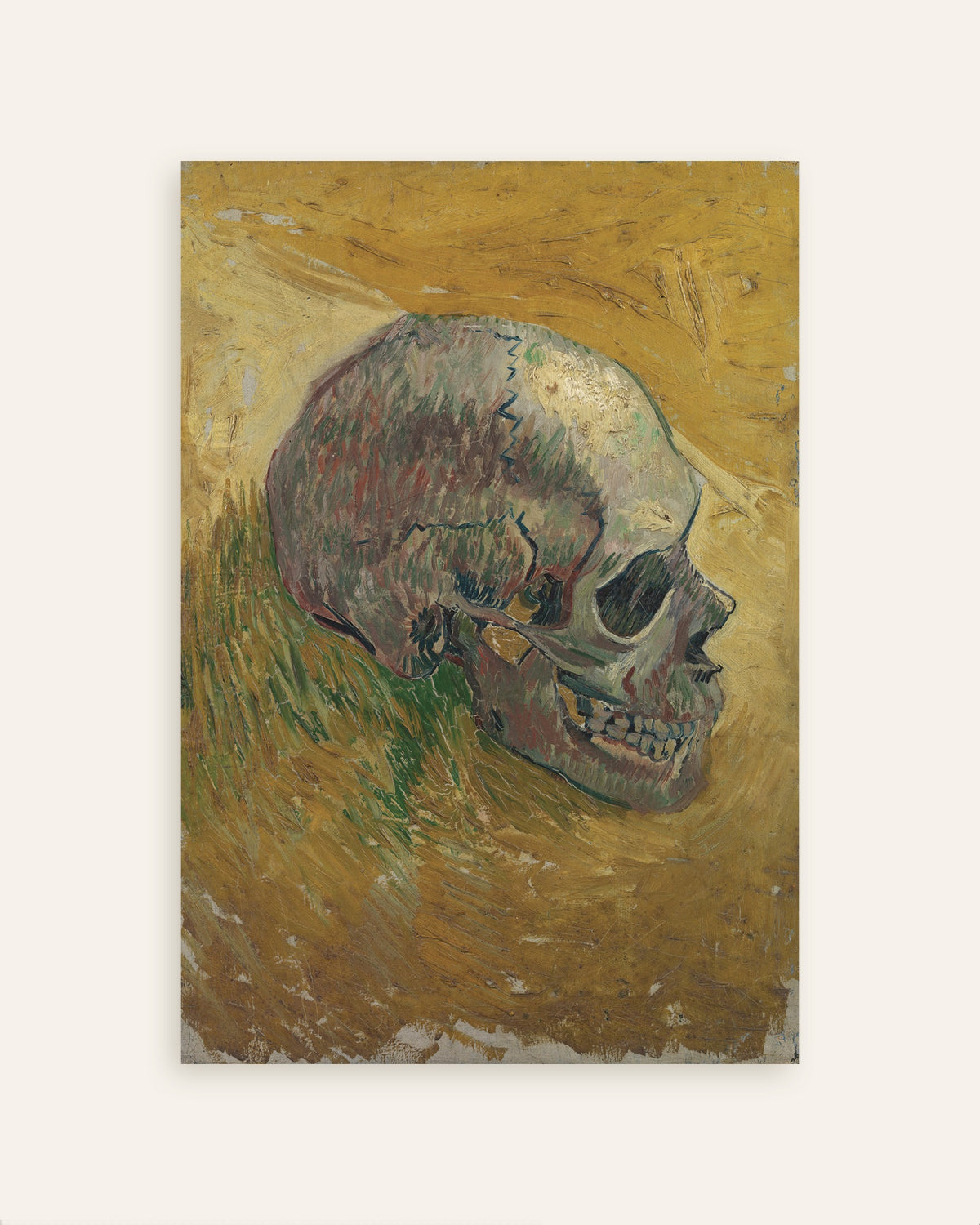 Poster av Skalle (1887) av Vincent van Gogh, miniatyrbilde