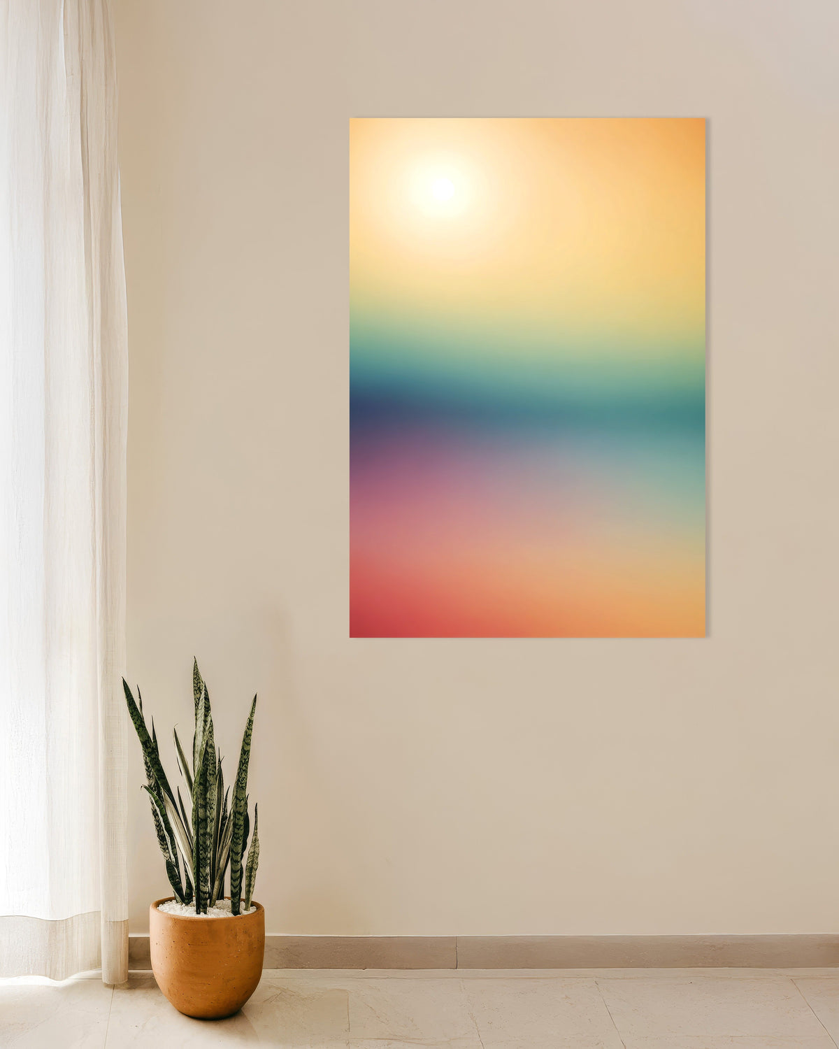 Abstract Sun Gradient Poster | Posterscape