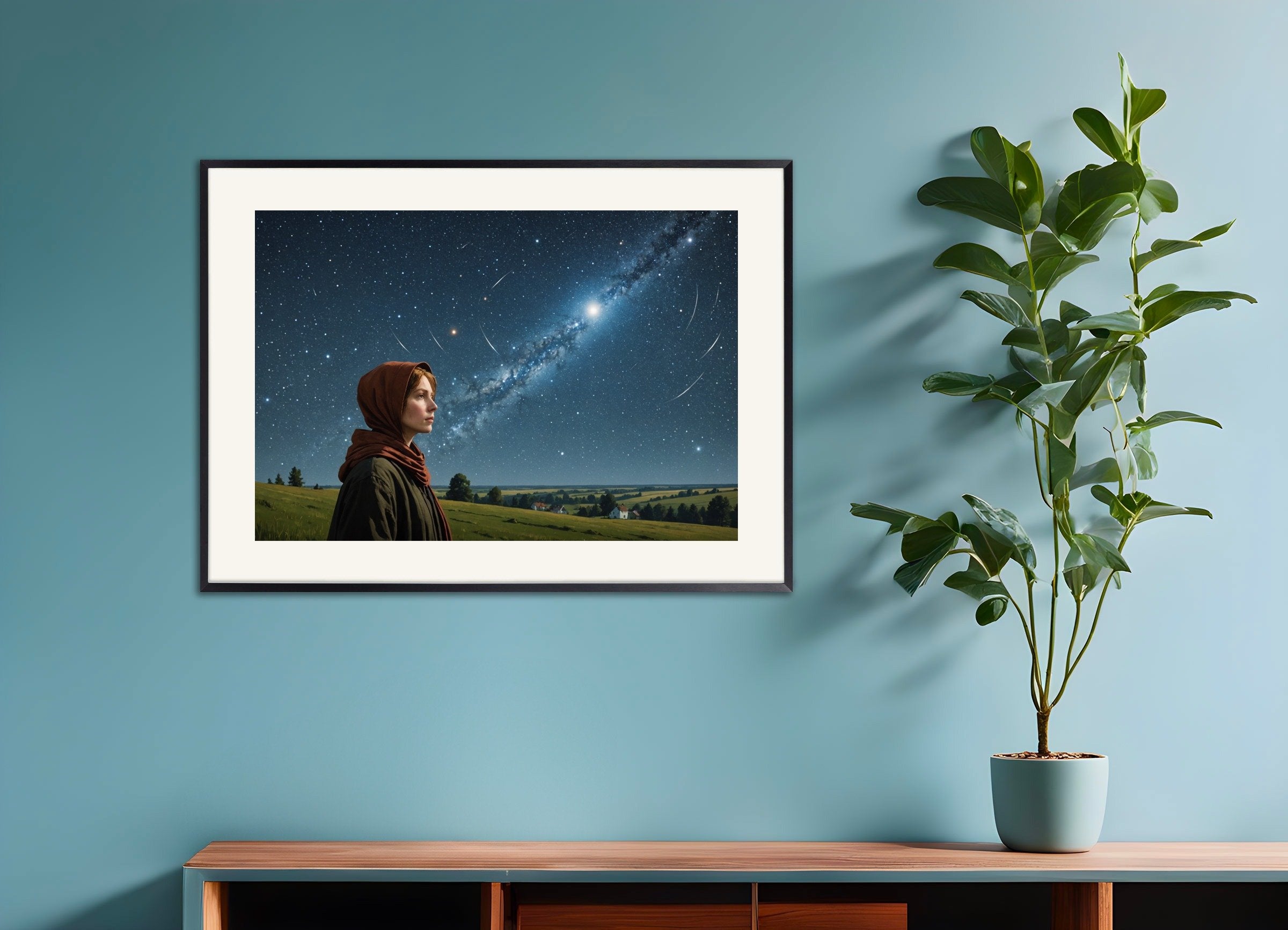 Poster of Spiritual portraits blending Russian symbolism and evocative imagery, with metal frame