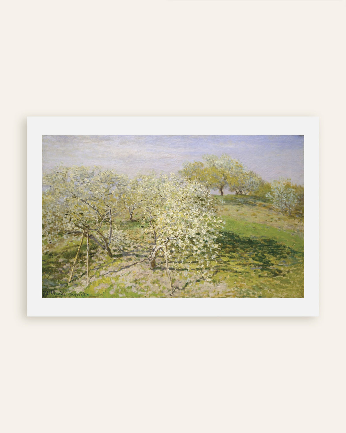 Poster of Spring (Fruit Trees in Bloom) (1873) by Claude Monet, thumbnail