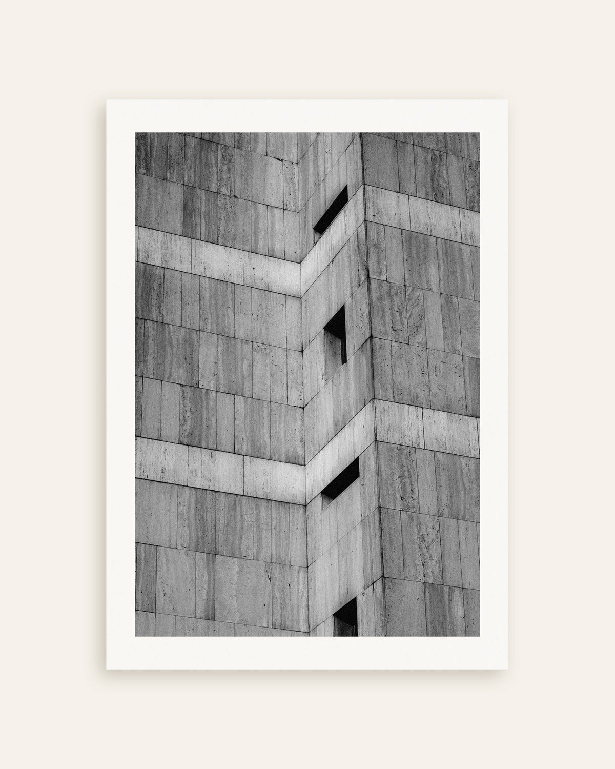 Poster of Stone Clad Corner With Slit Windows, thumbnail