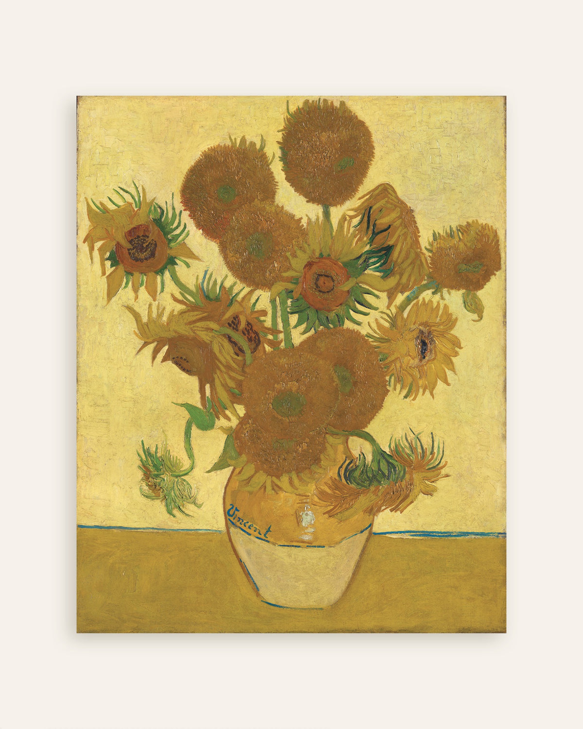 Poster med Solsikker (1888) av Vincent van Gogh, miniatyrbilde