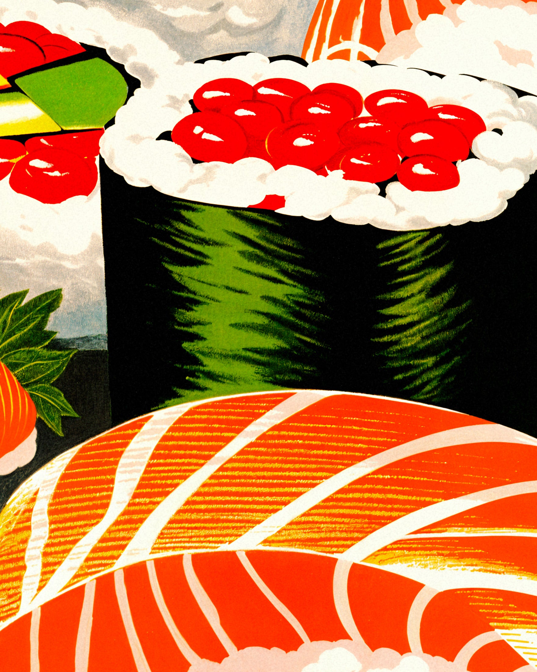 Sushis, restaurante asiático - Poster