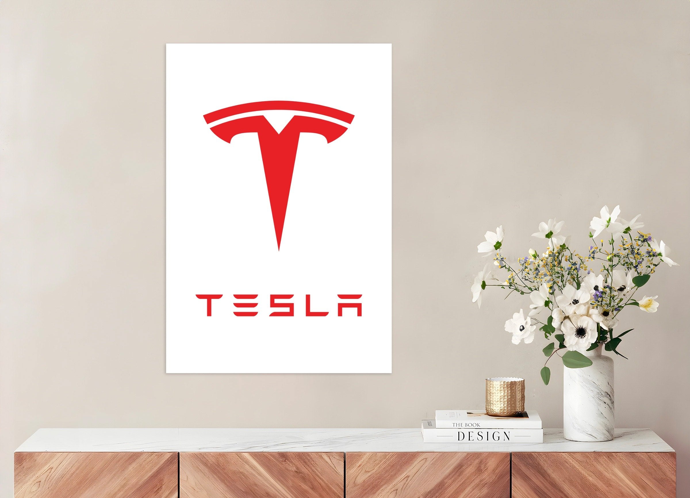 Poster of Tesla logo