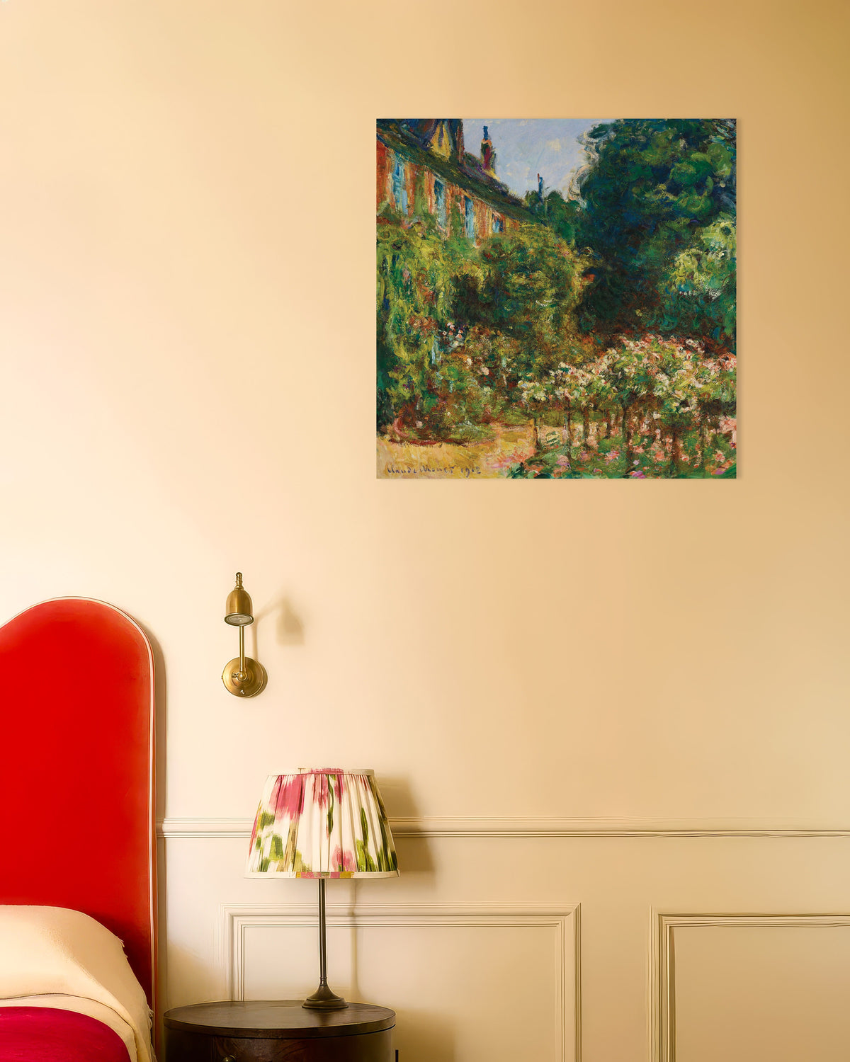 Plakat Kunstnerens hus i Giverny (1912) av Claude Monet