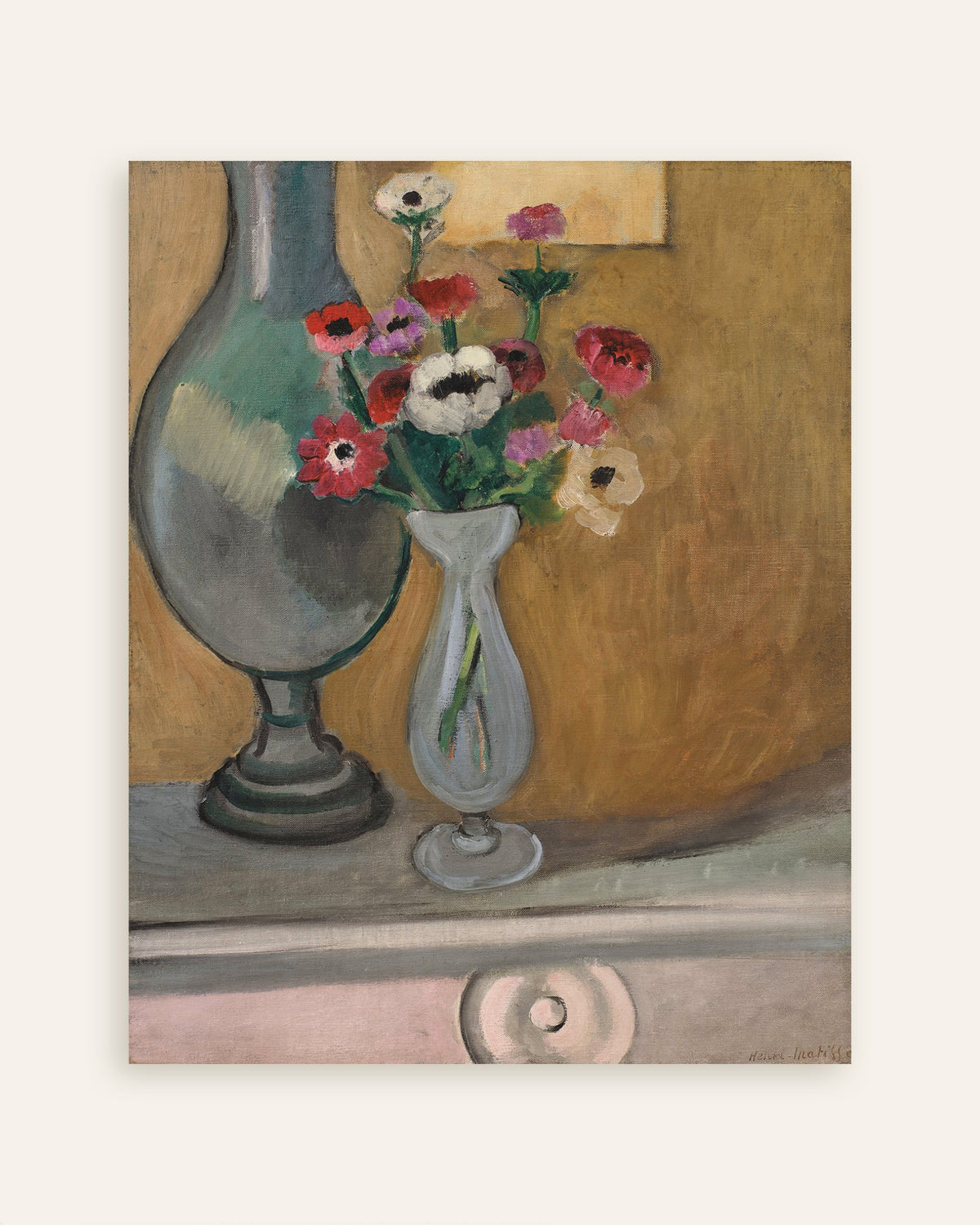 Poster av Anemonebuketten (1918) av Henri Matisse, miniatyr