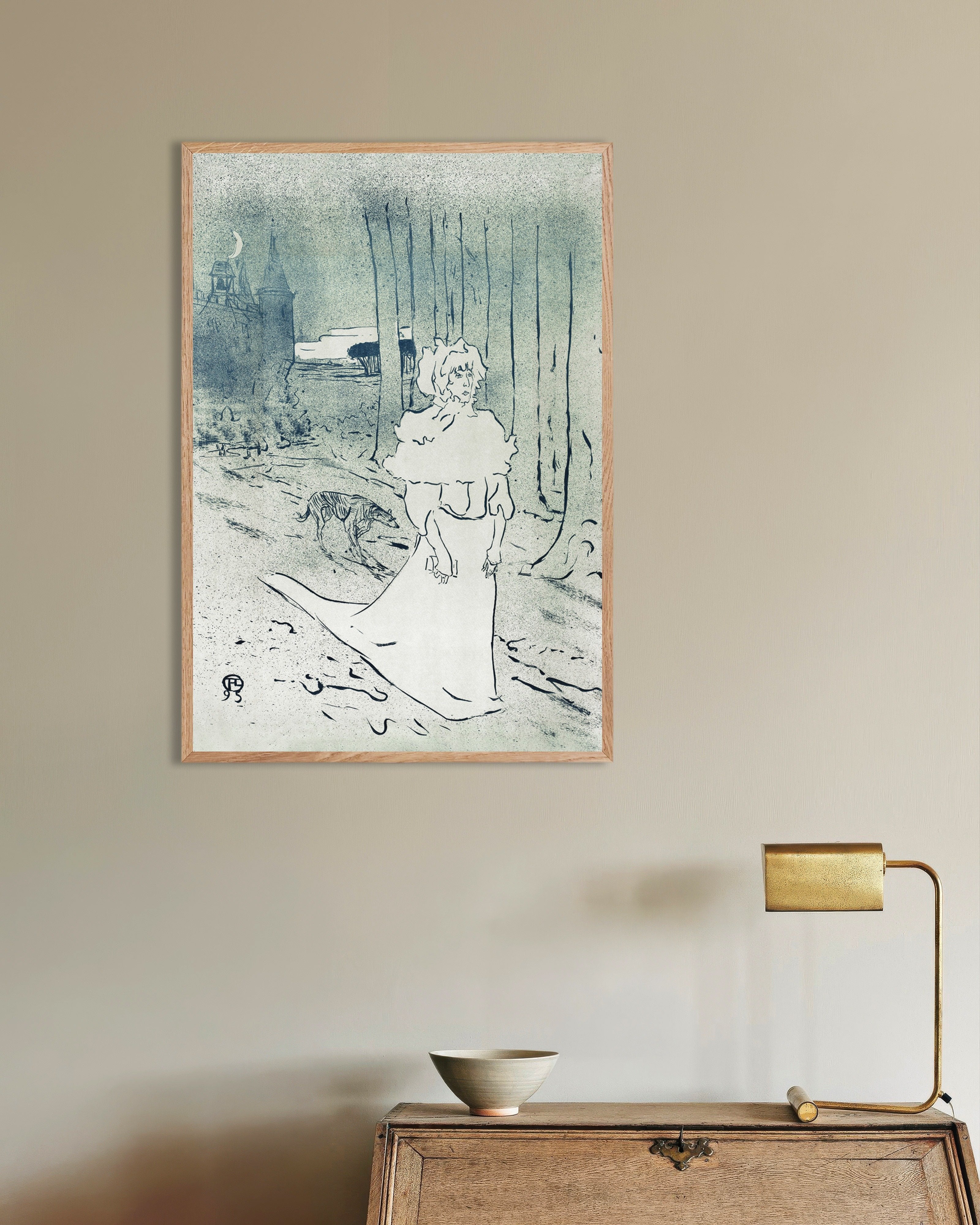 The Chatelaine 1895 Toulouse-Lautrec Art Poster | Posterscape