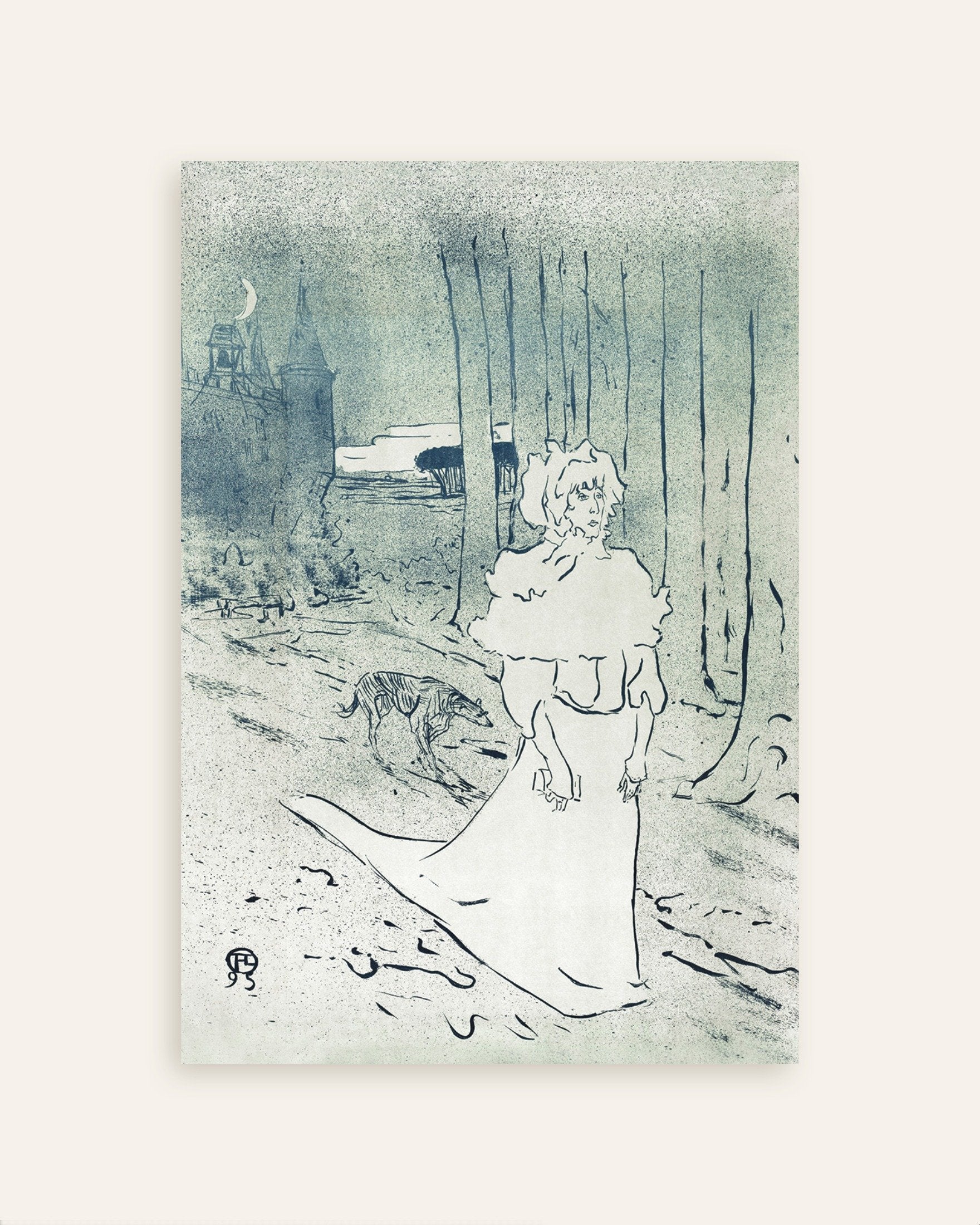 The Chatelaine 1895 Toulouse-Lautrec Art Poster | Posterscape