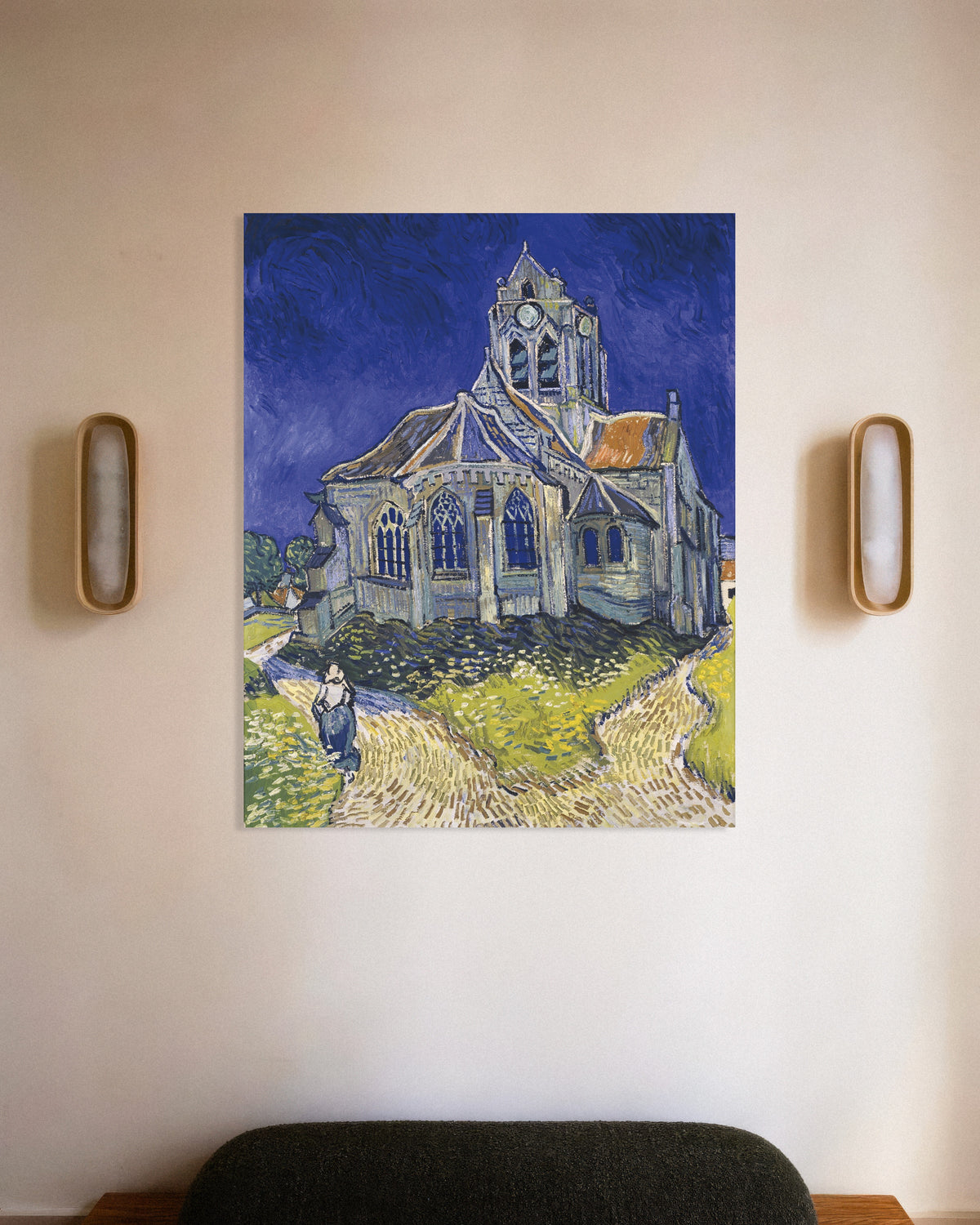 Poster av Kirken i Auvers-sur-Oise (1890) av Vincent van Gogh