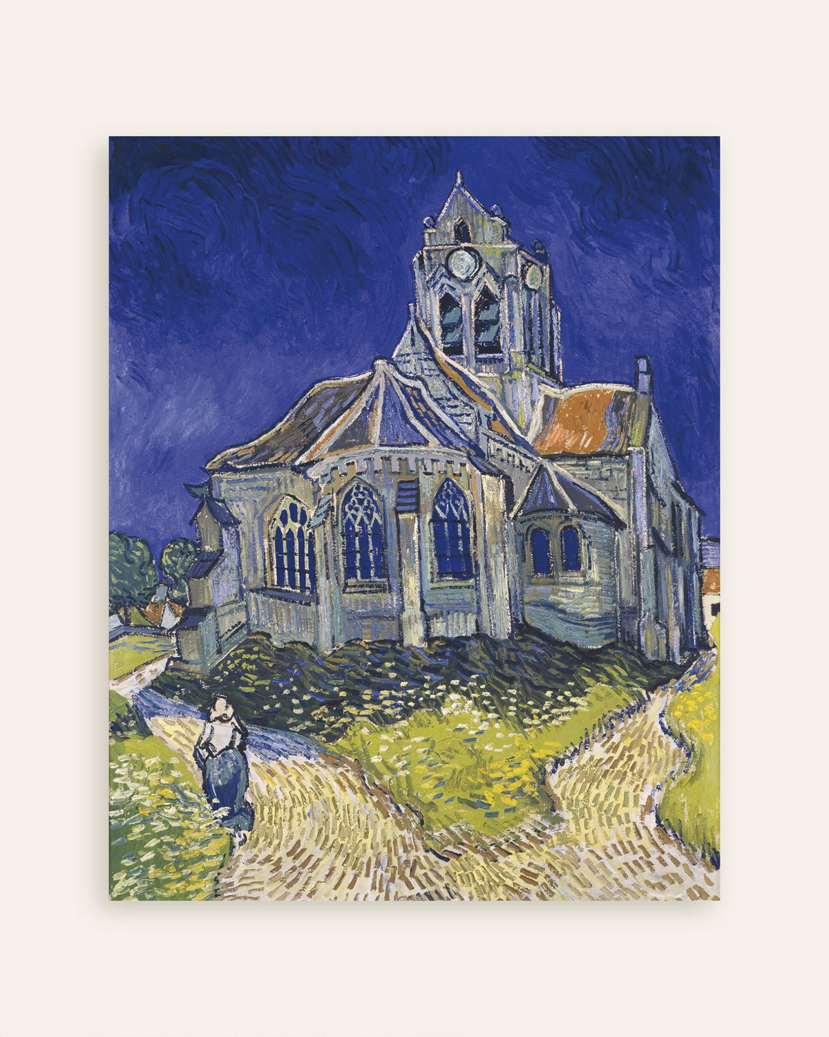 Poster av Kirken i Auvers-sur-Oise (1890) av Vincent van Gogh, miniatyrbilde