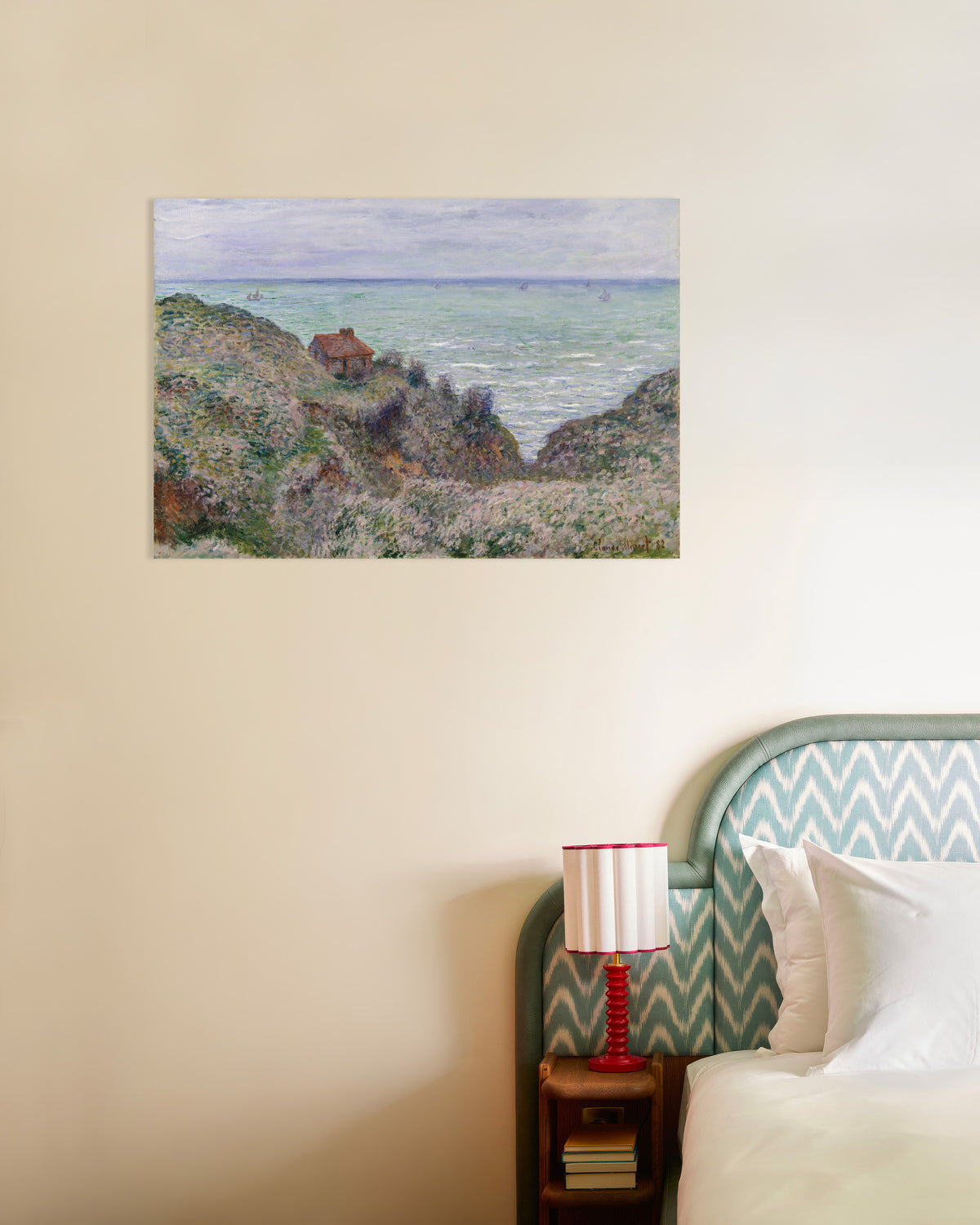 Plakat Tollbetjentens hytte (1882) av Claude Monet