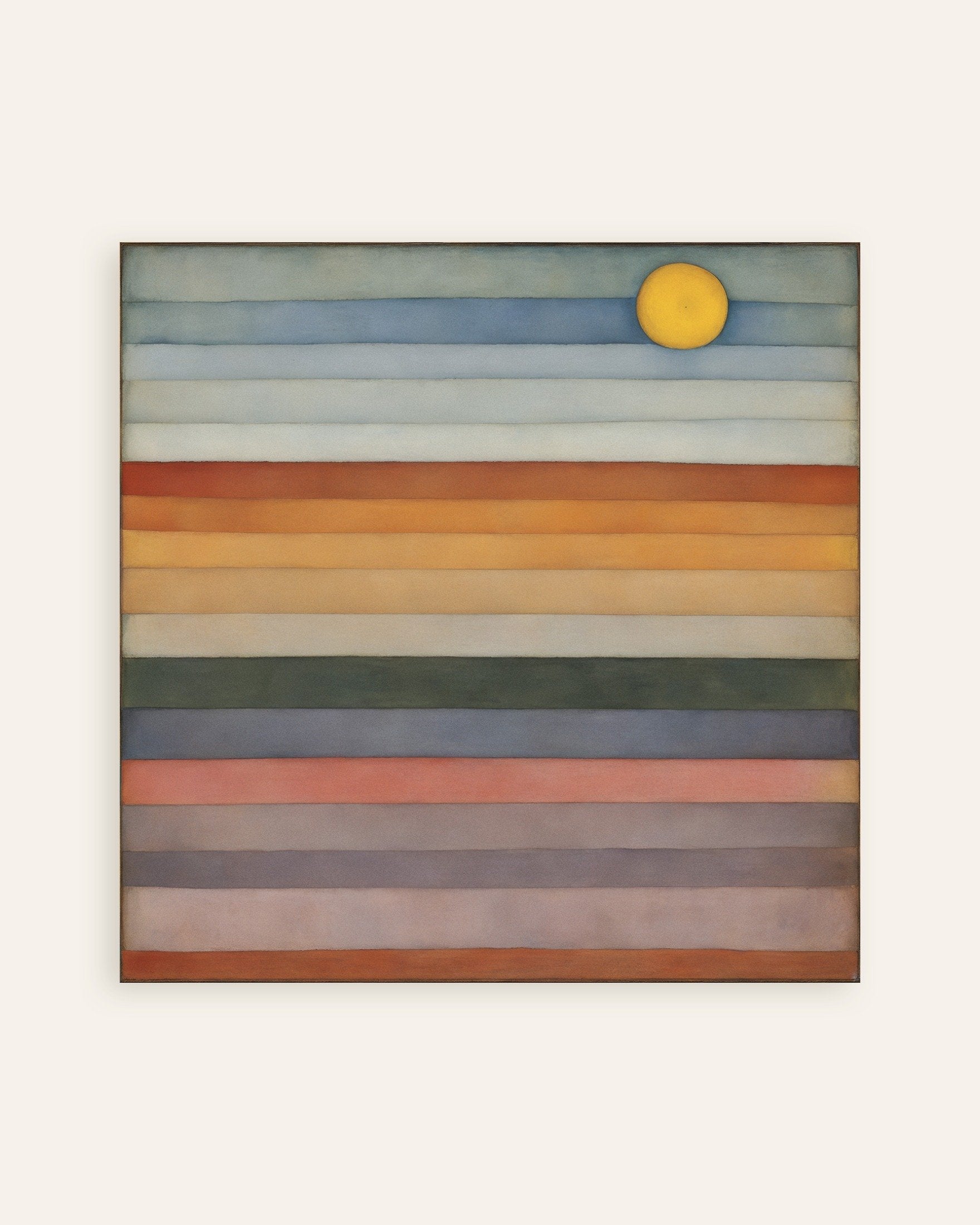 Poster of The dancing sun on the horizon, thumbnail