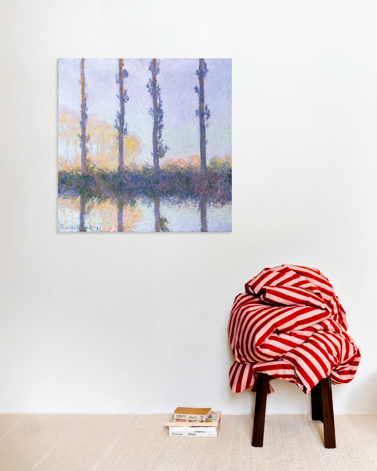 Plakat De fire trærne (1891) av Claude Monet