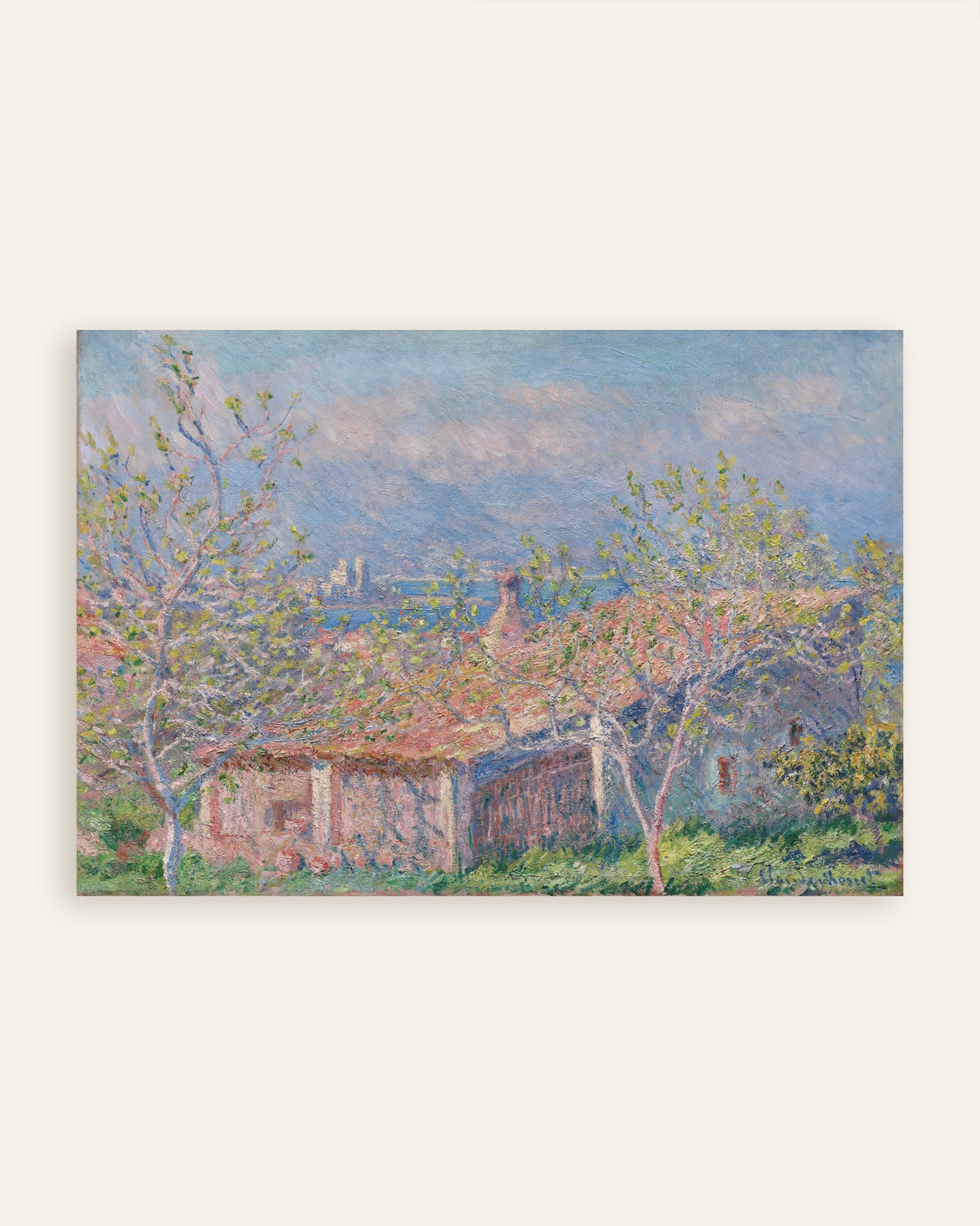 Poster of The Gardener's House at Antibes (1888) by Claude Monet, thumbnail