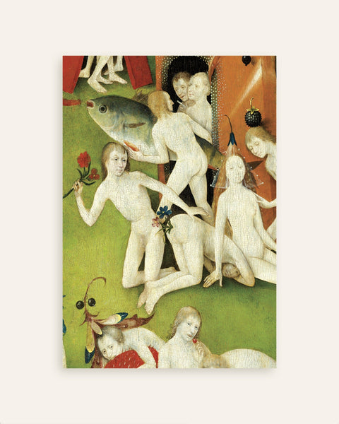 Bosch, giant fish and flower people poster | Posterscape