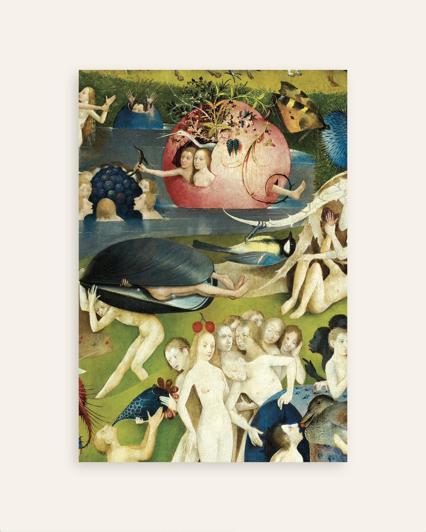 Bosch mussel shell and blue bird poster | Posterscape