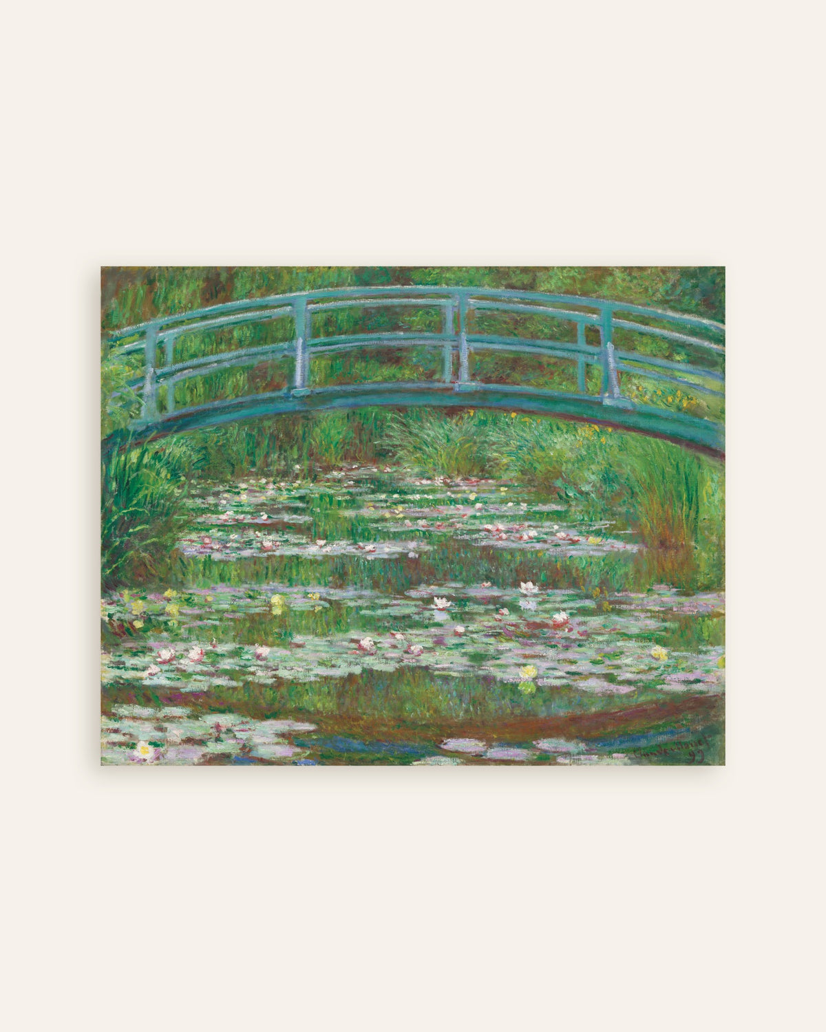 Plakat Den japanske broen (1899) av Claude Monet, miniatyr