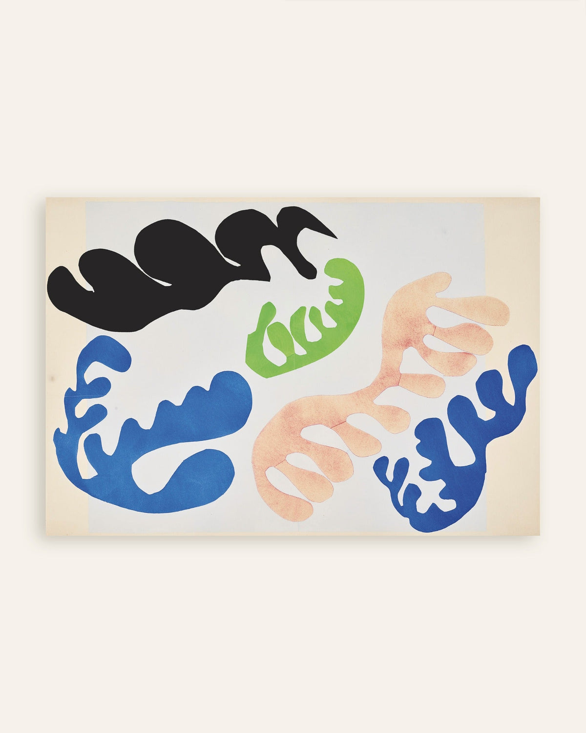 Poster av Lagunen i blått og korall (Jazz, 1947) av Henri Matisse, miniatyrbilde
