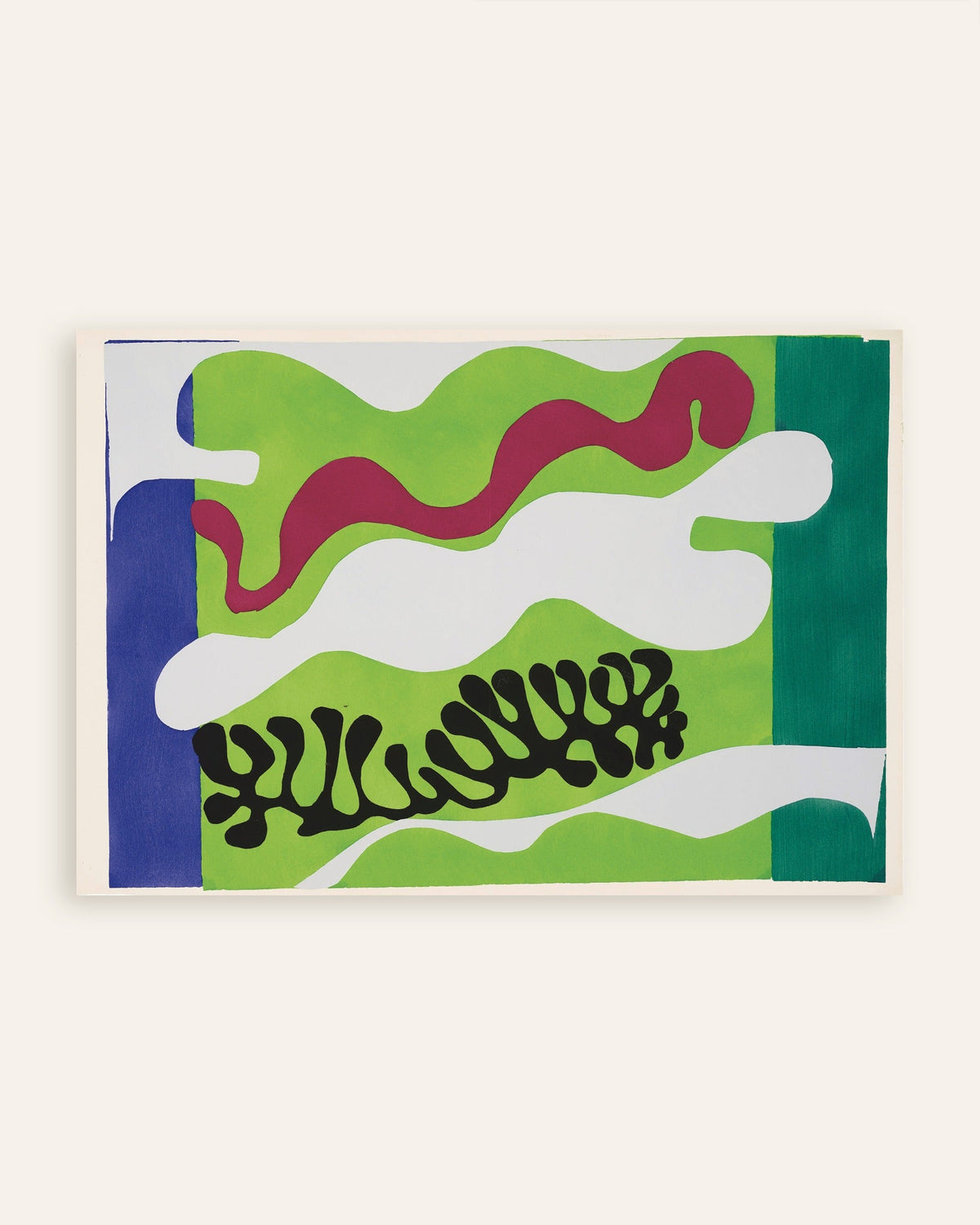Poster av Lagunen i grønt (Jazz, 1947) av Henri Matisse, miniatyr