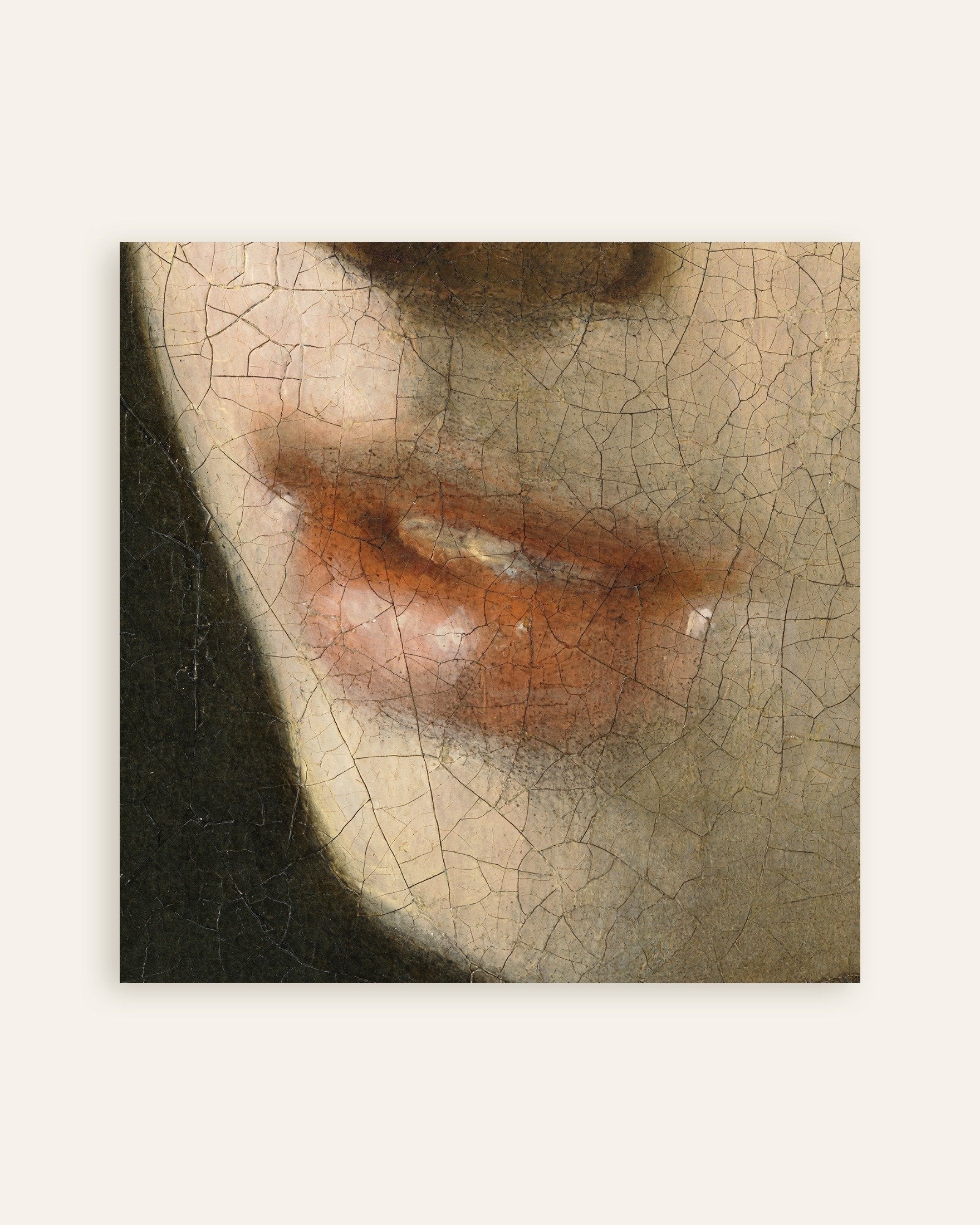 The Lips (Square) Poster - Vermeer Detail | Posterscape