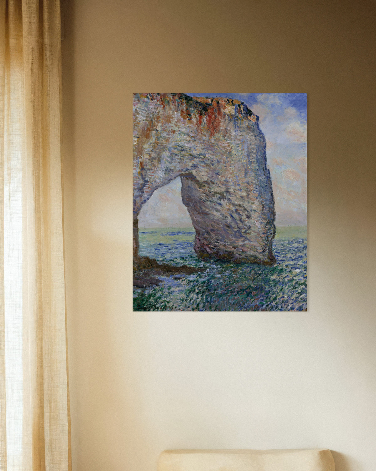 Plakat Manneporte ved Étretat (1886) av Claude Monet