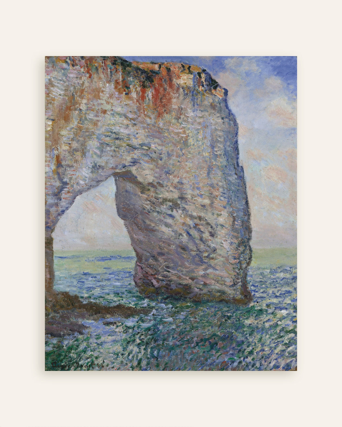 Plakat Manneporte ved Étretat (1886) av Claude Monet, miniatyr
