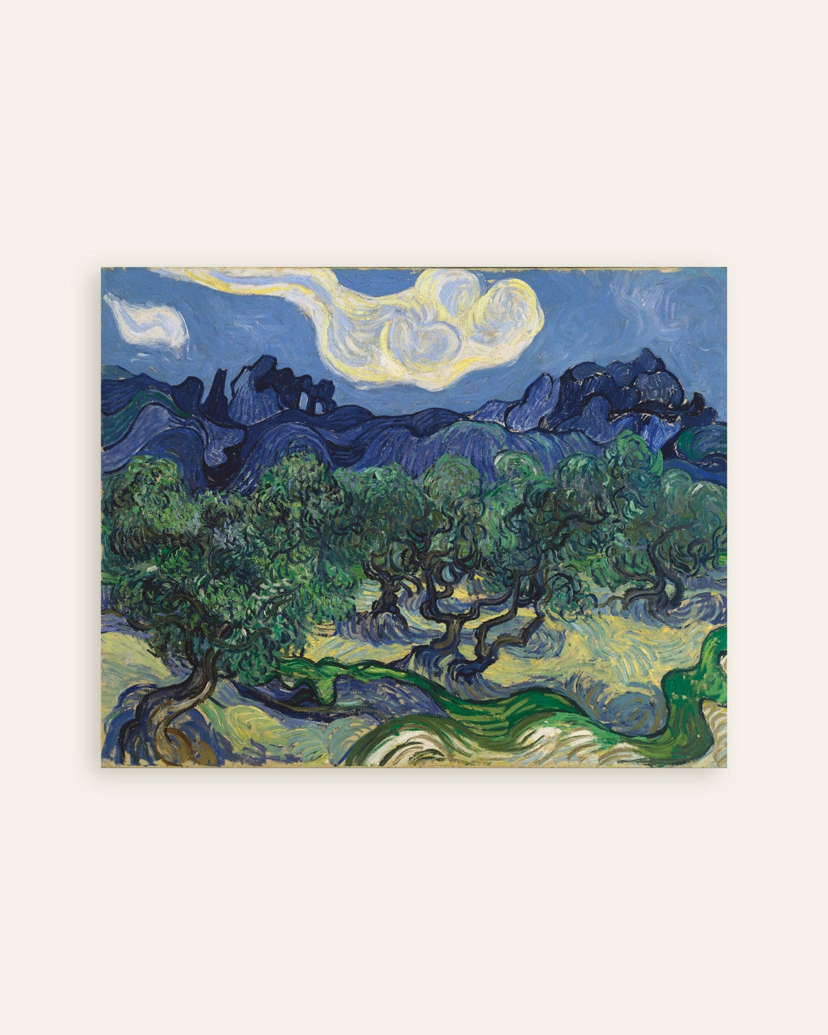 Poster of The Olive Trees (1889) by Vincent van Gogh, thumbnail