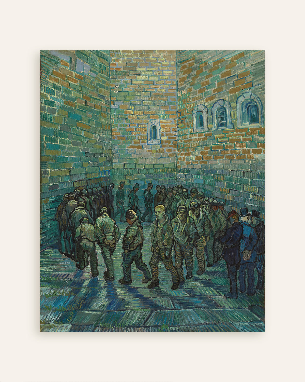 Poster av Fengselsgården, etter Doré (1890) av Vincent van Gogh, miniatyr