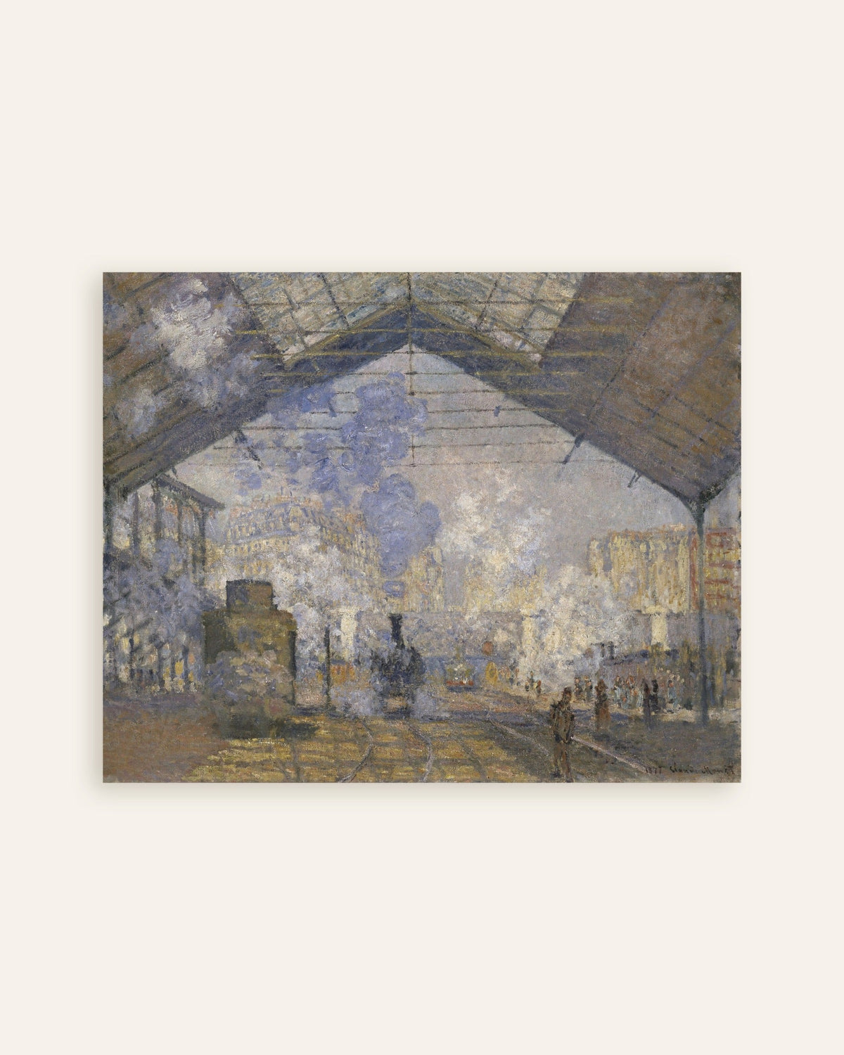 Plakat Gare Saint-Lazare (1877) av Claude Monet, miniatyr