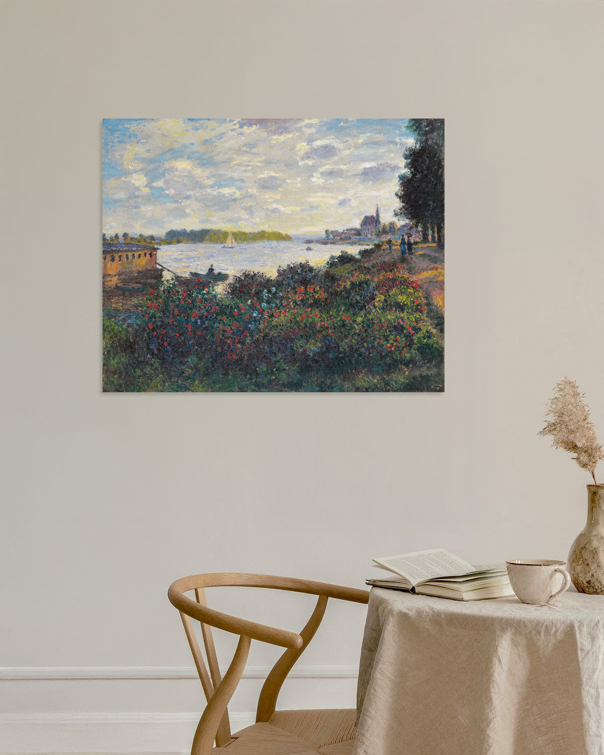 Plakat Seinen ved Argenteuil (1877) av Claude Monet
