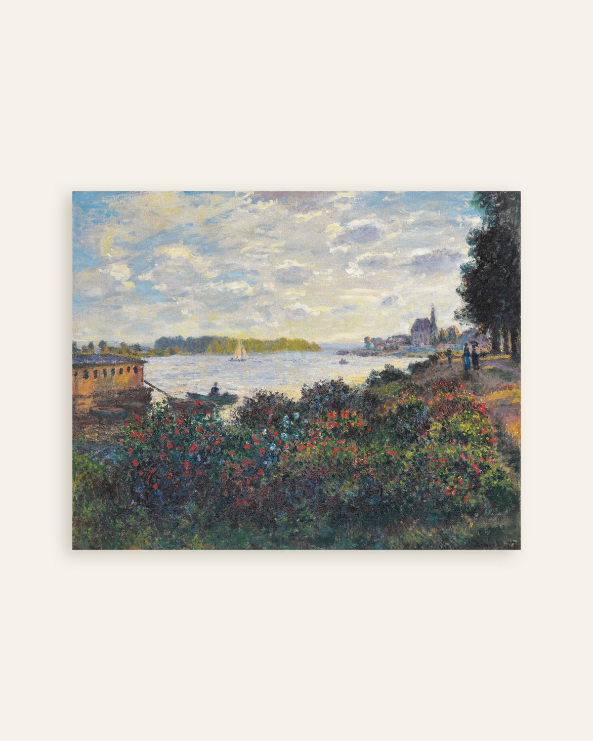 Plakat Seinen ved Argenteuil (1877) av Claude Monet, miniatyr